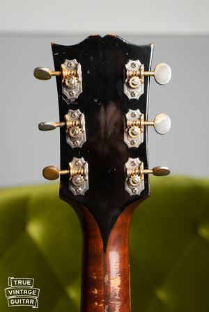 1941 Gibson Super Jumbo 100 SJ-100 tuners, back of headstock