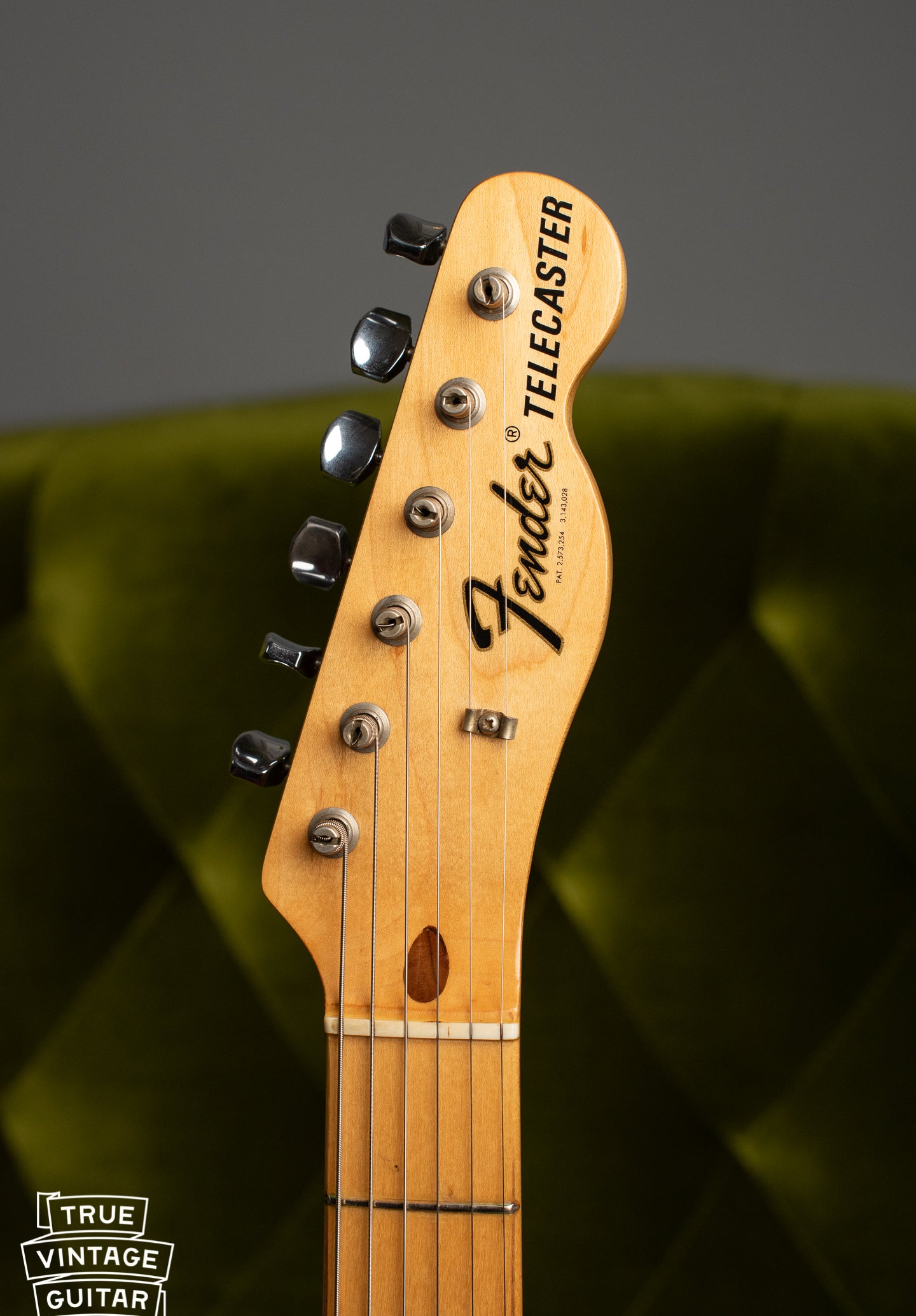 1969 Fender Telecaster Thinline Ash body headstock