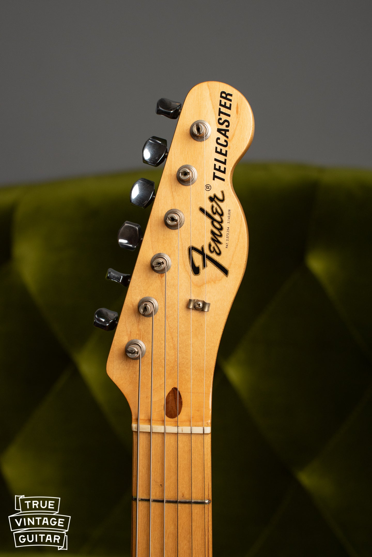 1969 Fender Telecaster Thinline Ash body headstock