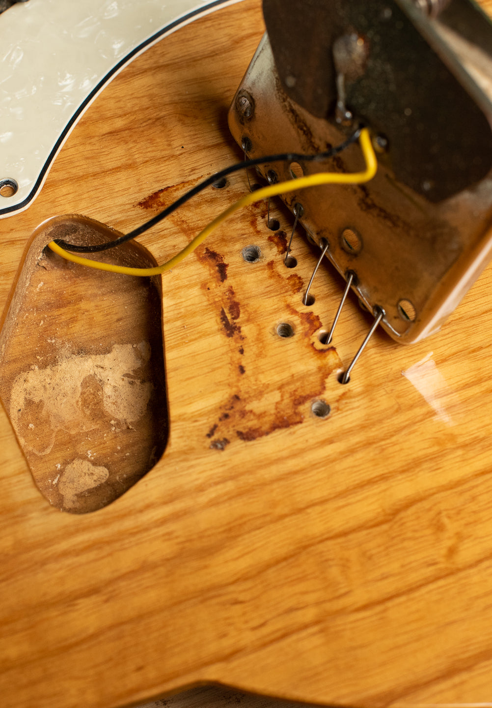 1969 Fender Telecaster Thinline bridge pickup cavity