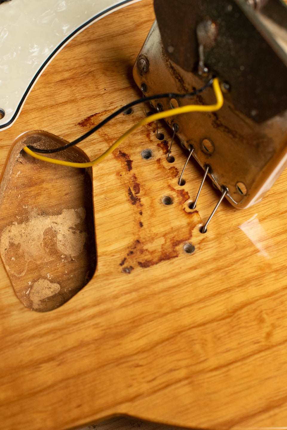 1969 Fender Telecaster Thinline bridge pickup cavity