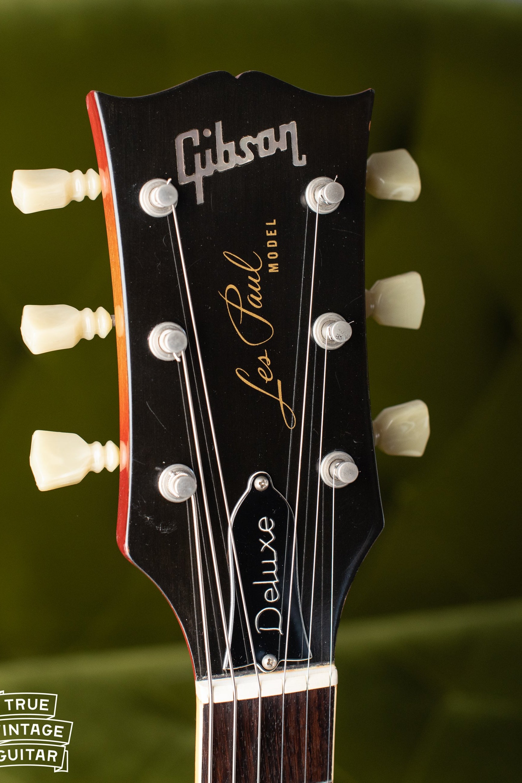 1970 Gibson Les Paul Deluxe, headstock