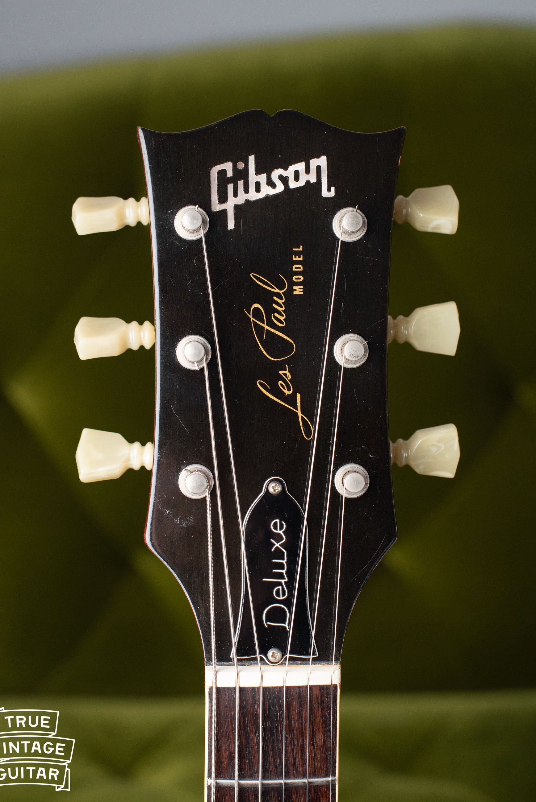 1970 Gibson Les Paul Deluxe, headstock