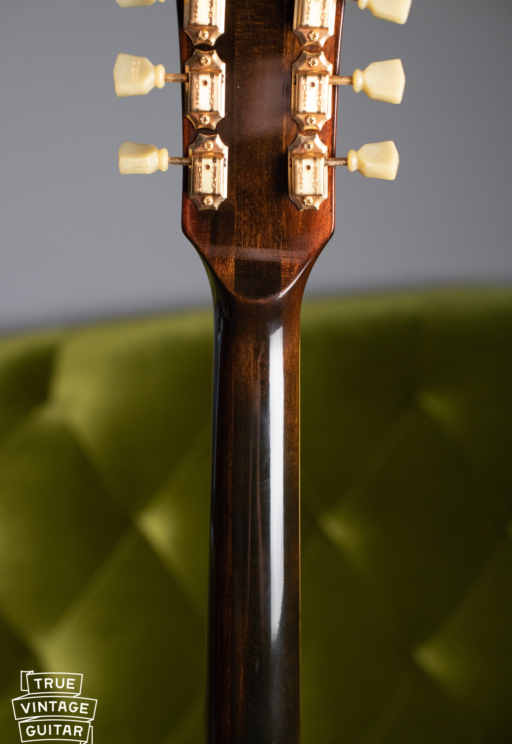 Maple neck with volute, 1976 Gibson ES-345 TD Sunburst