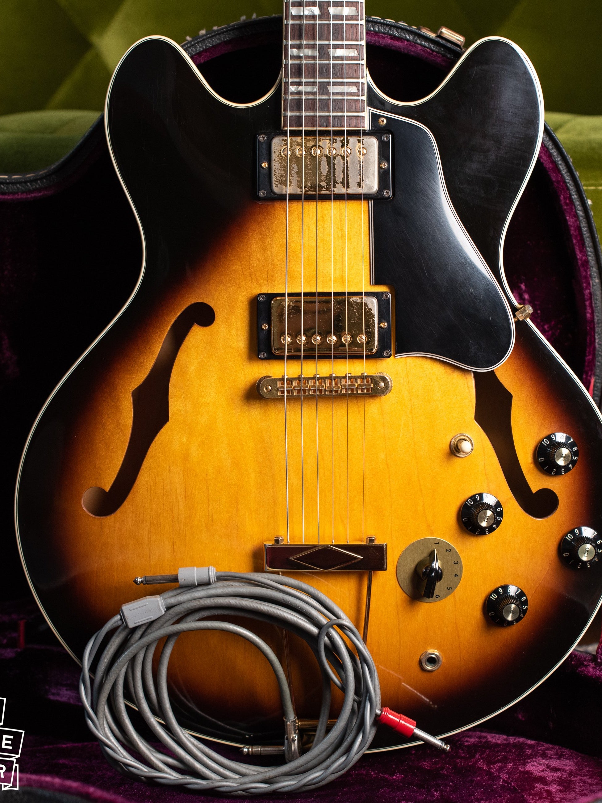 Original Switchcraft stereo cable, 1976 Gibson ES-345 TD Sunburst