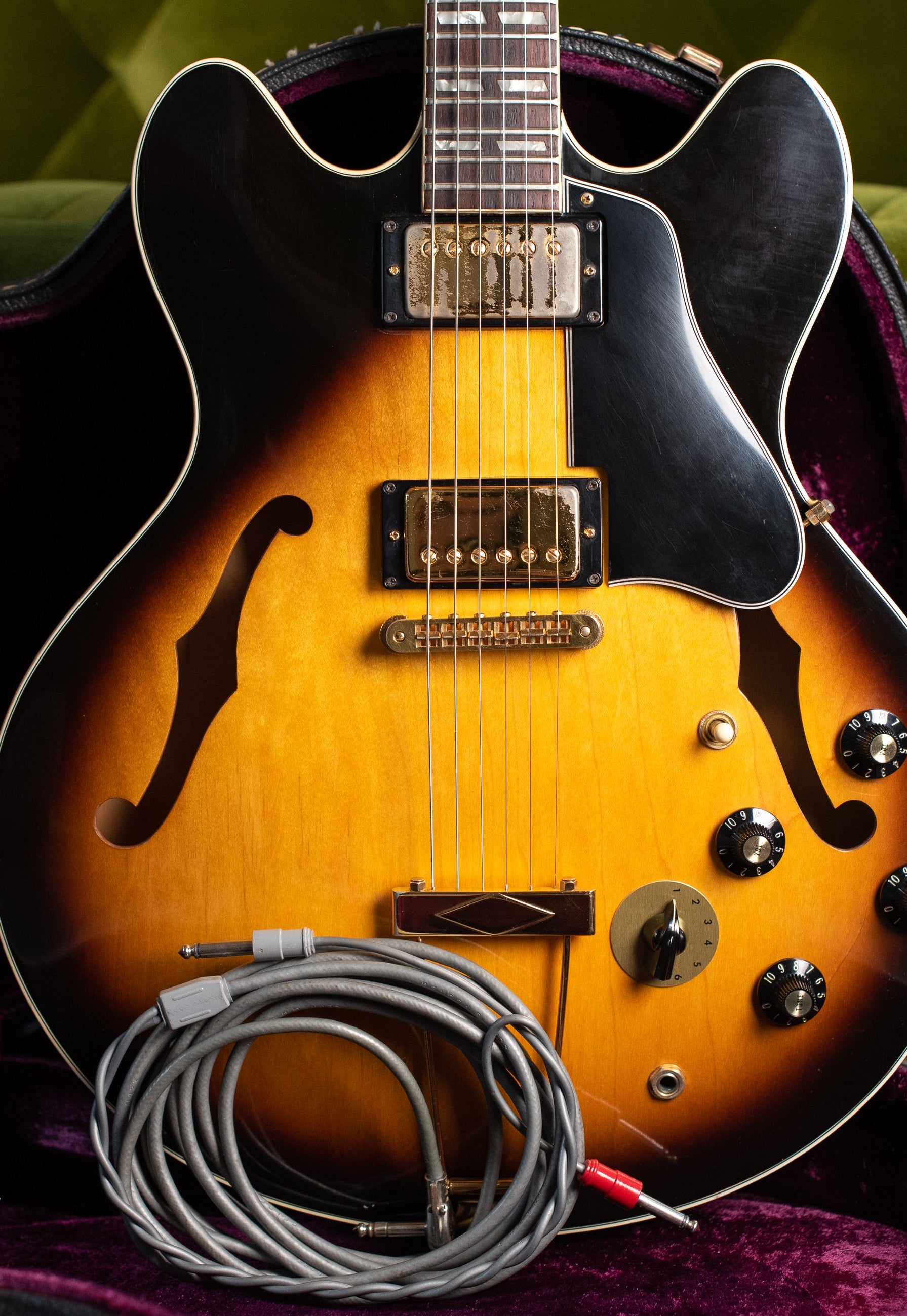 Original Switchcraft stereo cable, 1976 Gibson ES-345 TD Sunburst