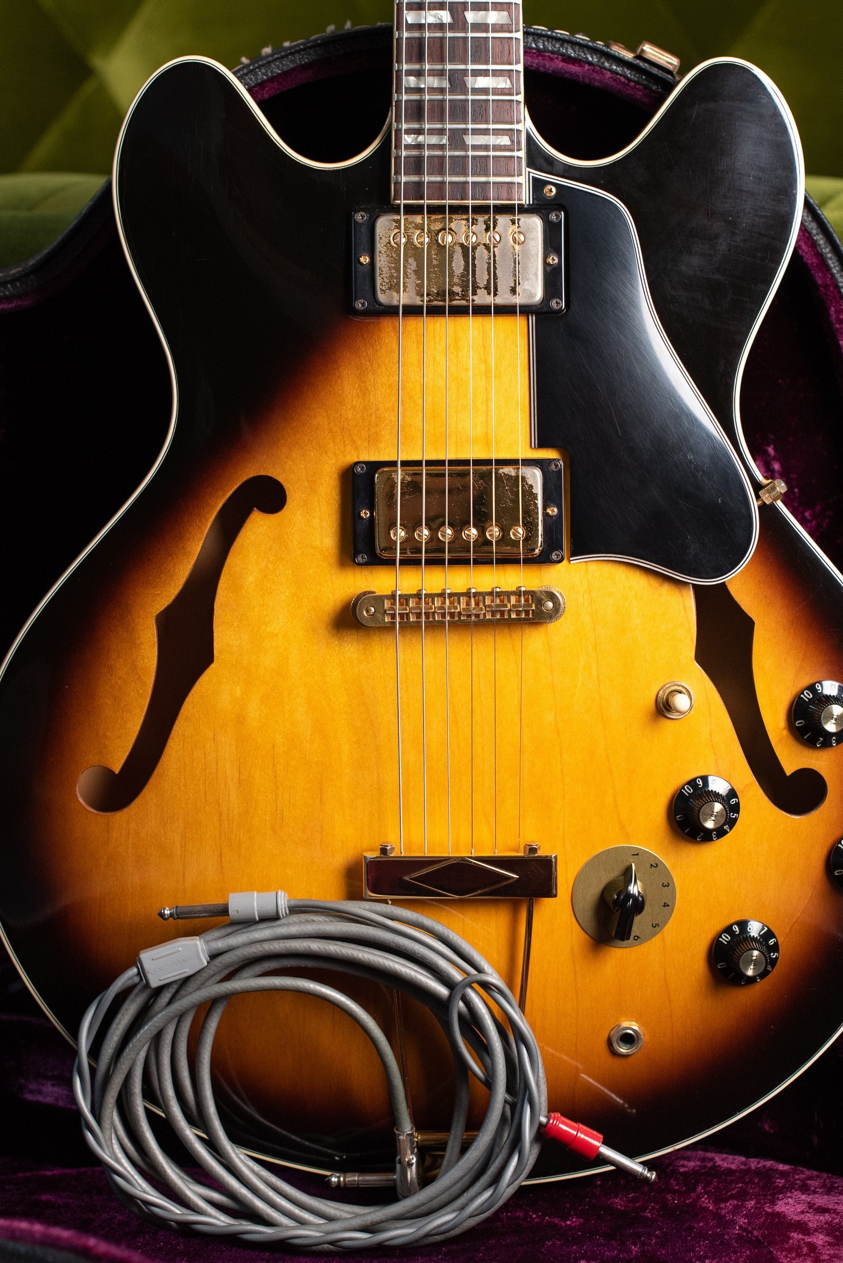 Original Switchcraft stereo cable, 1976 Gibson ES-345 TD Sunburst