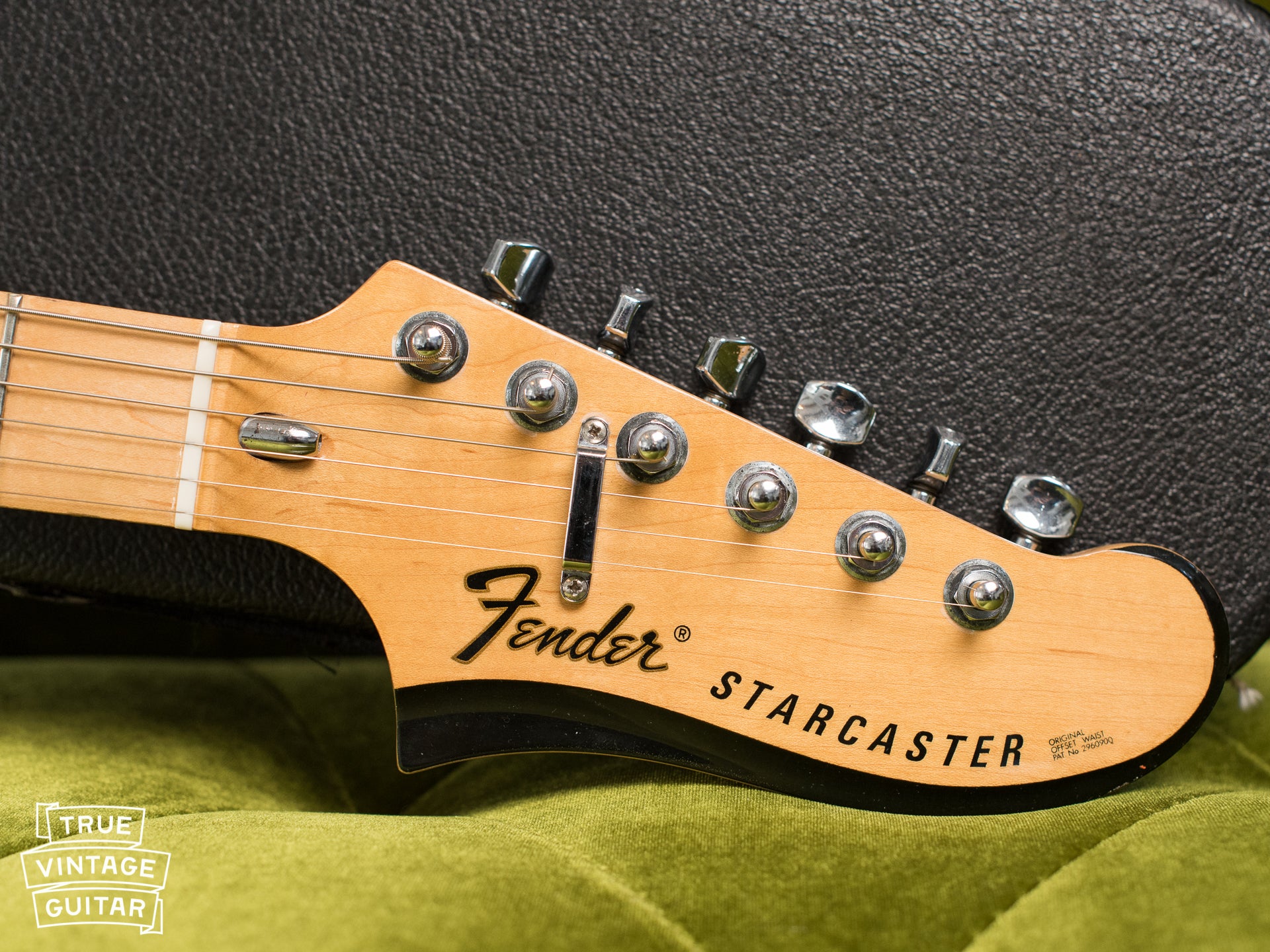 Headstock, Logo, 1976 Fender Starcaster Natural