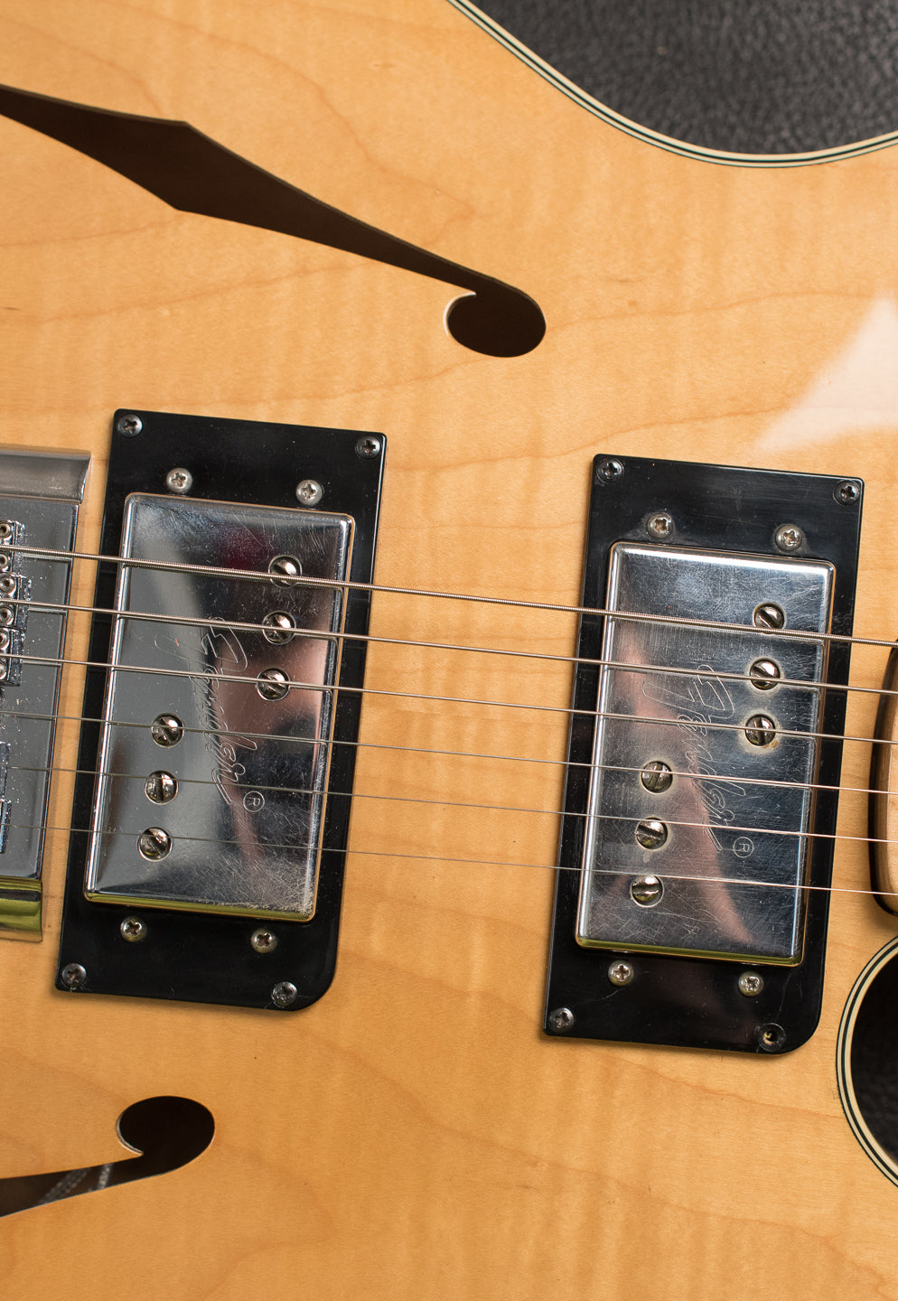 Wide Range Humbucking pickups, Humbuckers, Vintage 1976 Fender Starcaster Natural