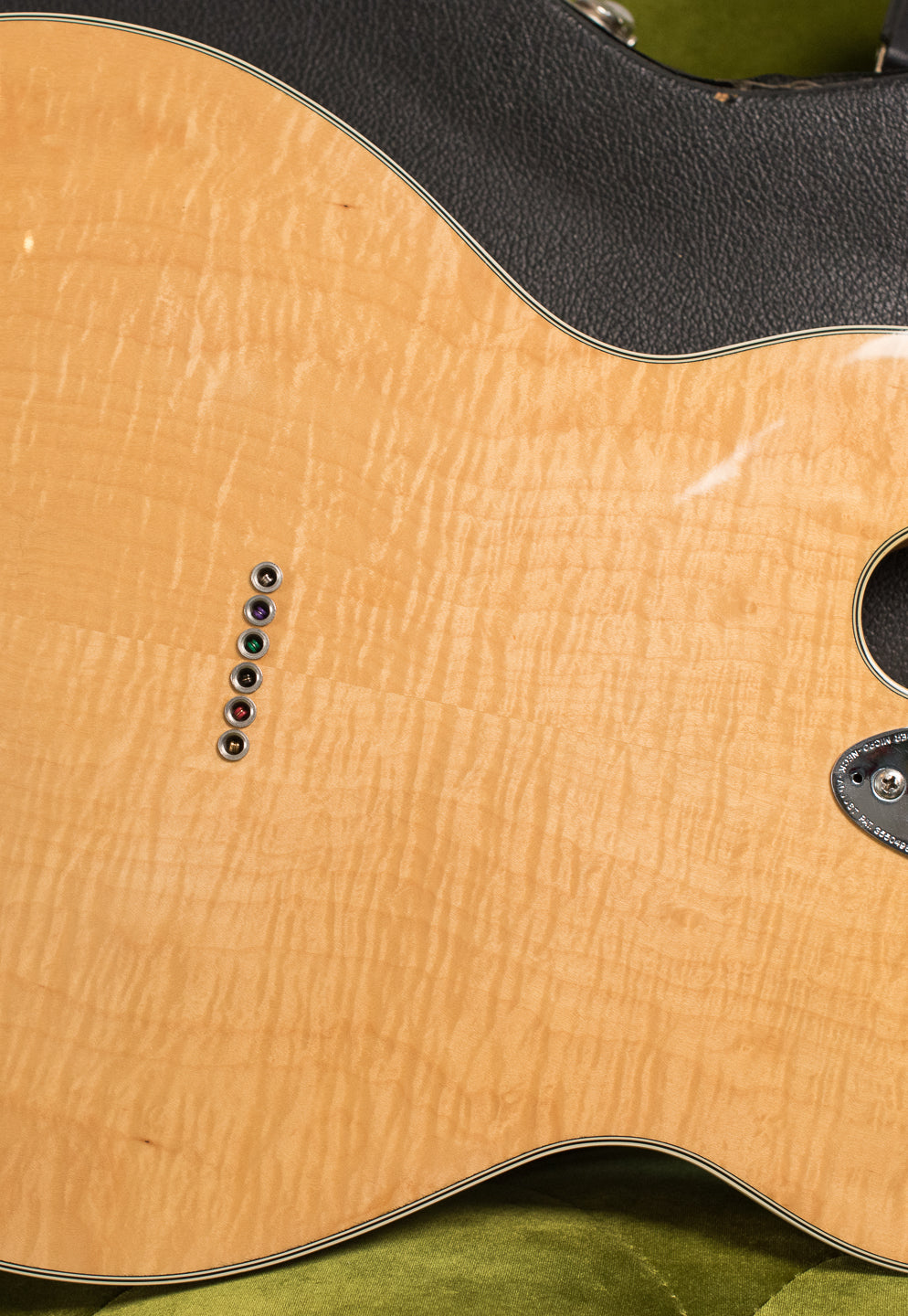 Back, Vintage 1976 Fender Starcaster Natural