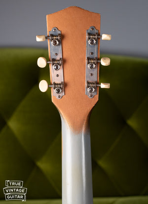 Tuners, back of headstock, Vintage Harmony H44 Stratotone
