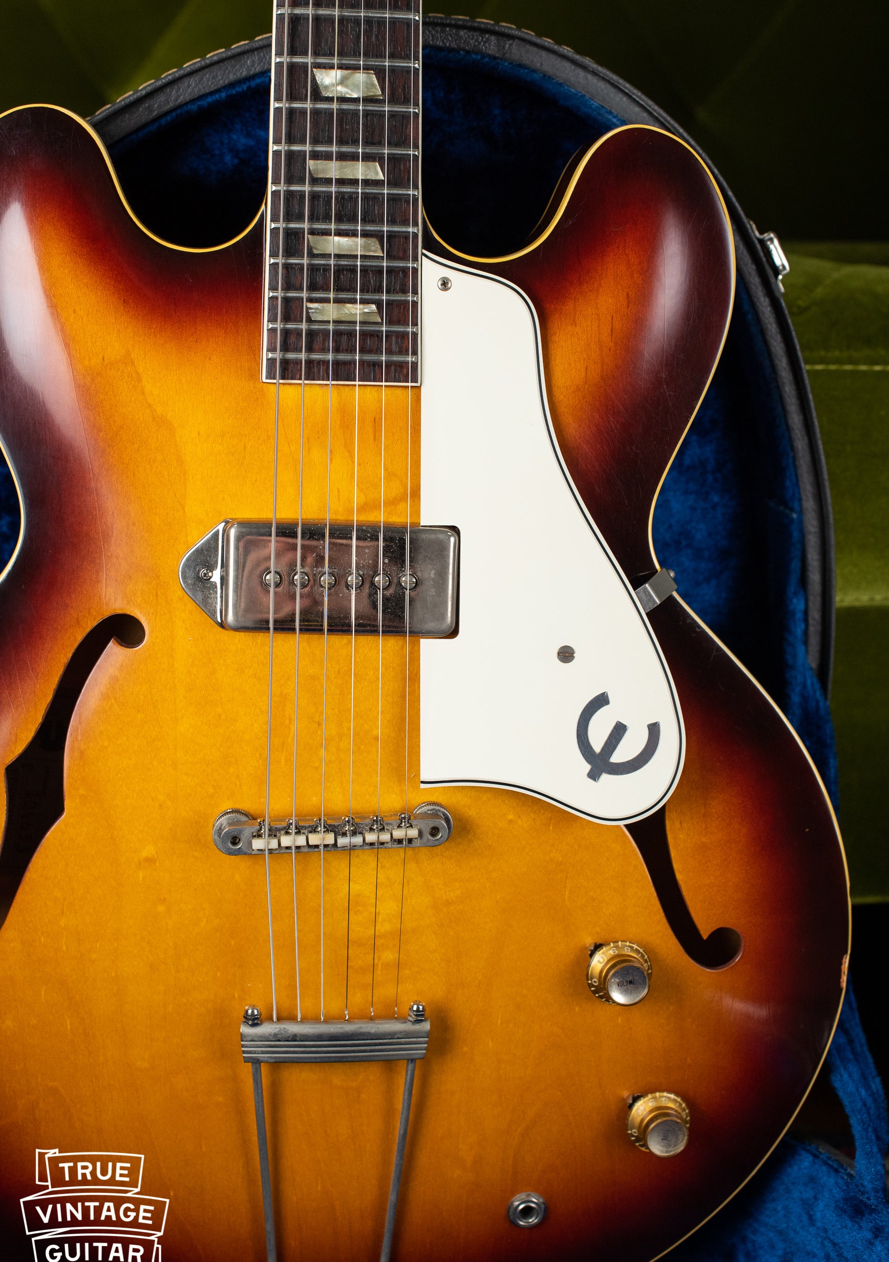 Epsilon E logo epiphone 1963 Casino
