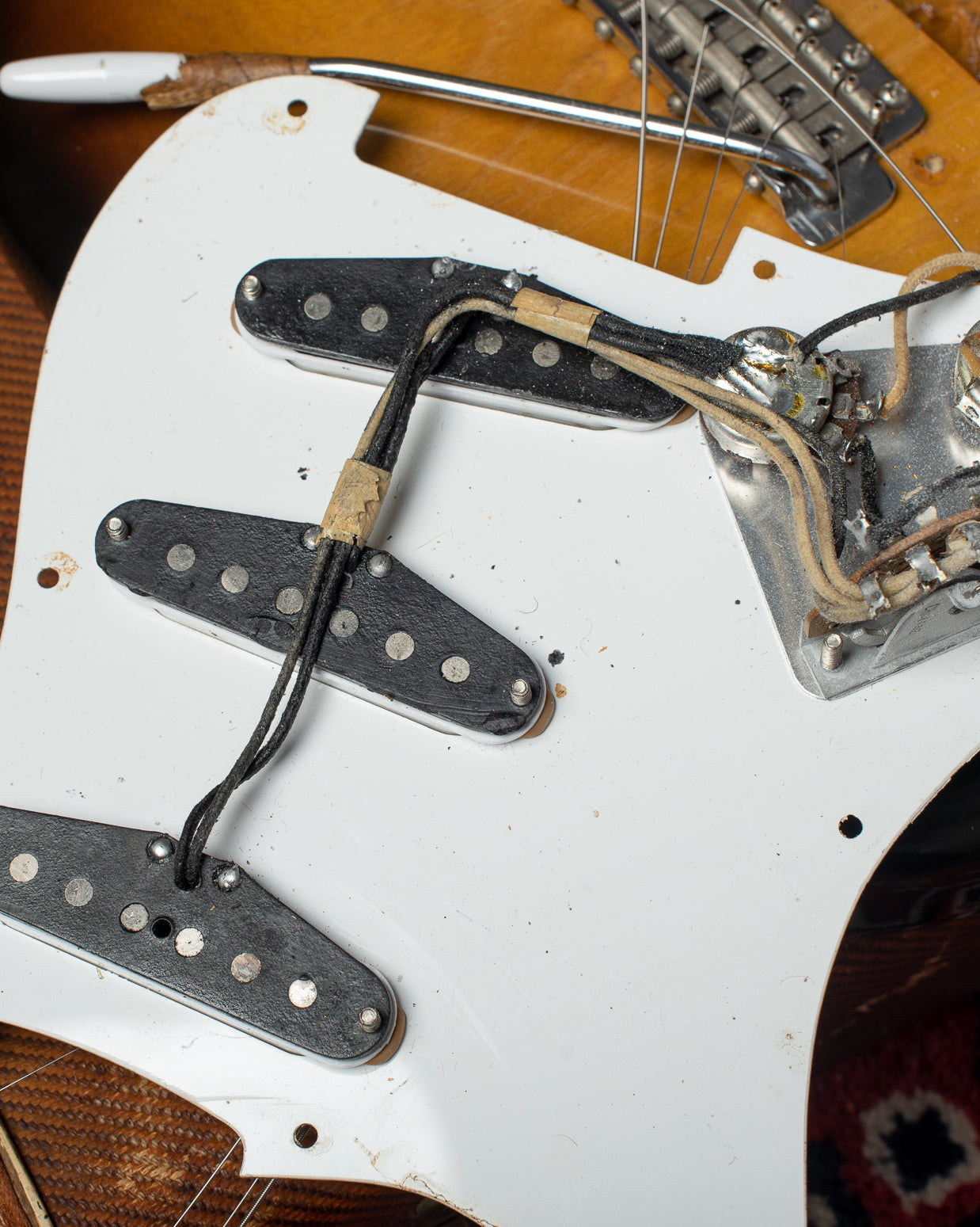 Black bobbin original pickups Fender Stratocaster 1954