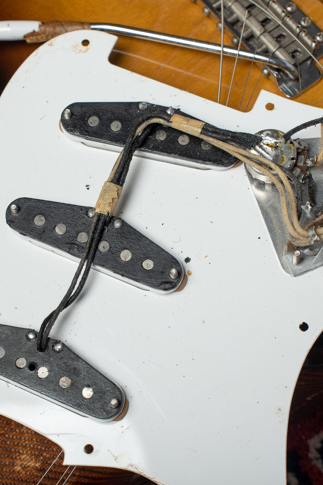 Black bobbin original pickups Fender Stratocaster 1954