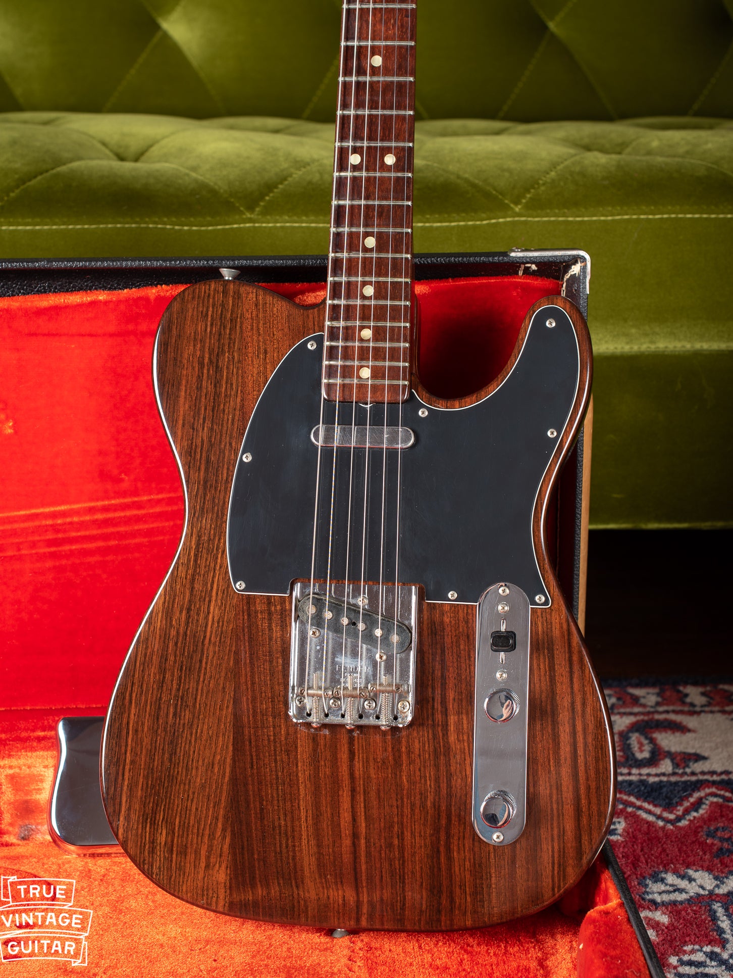 Fender Rosewood Telecaster with bridge cover removed