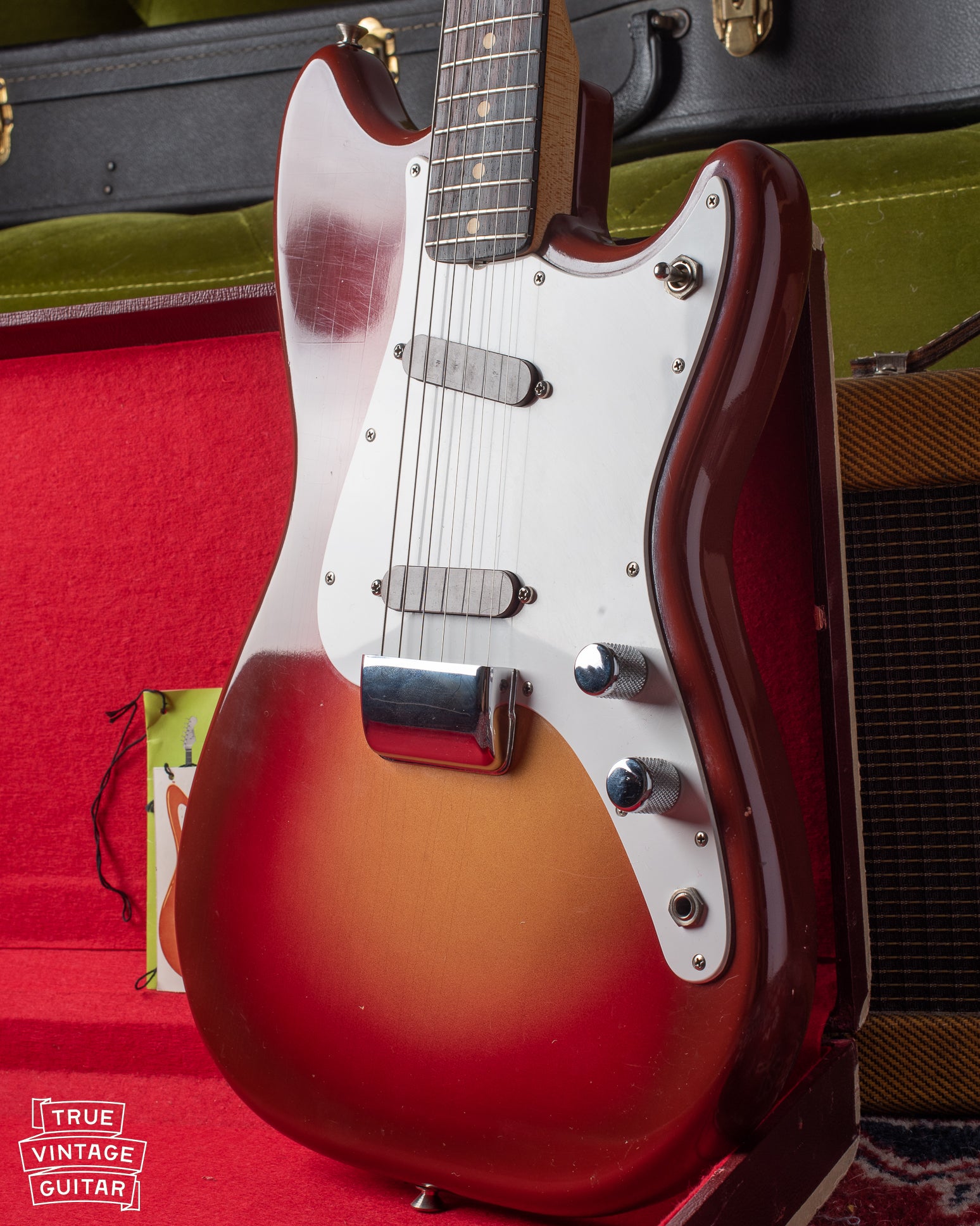 Finish checking on Fender Duo Sonic 1962