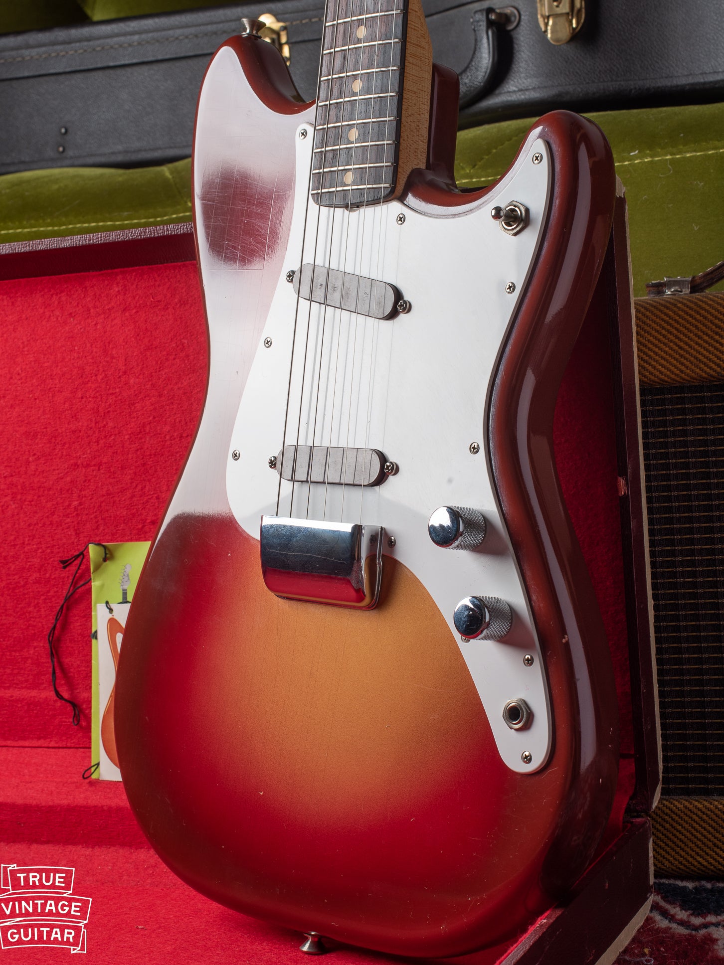 Finish checking on Fender Duo Sonic 1962