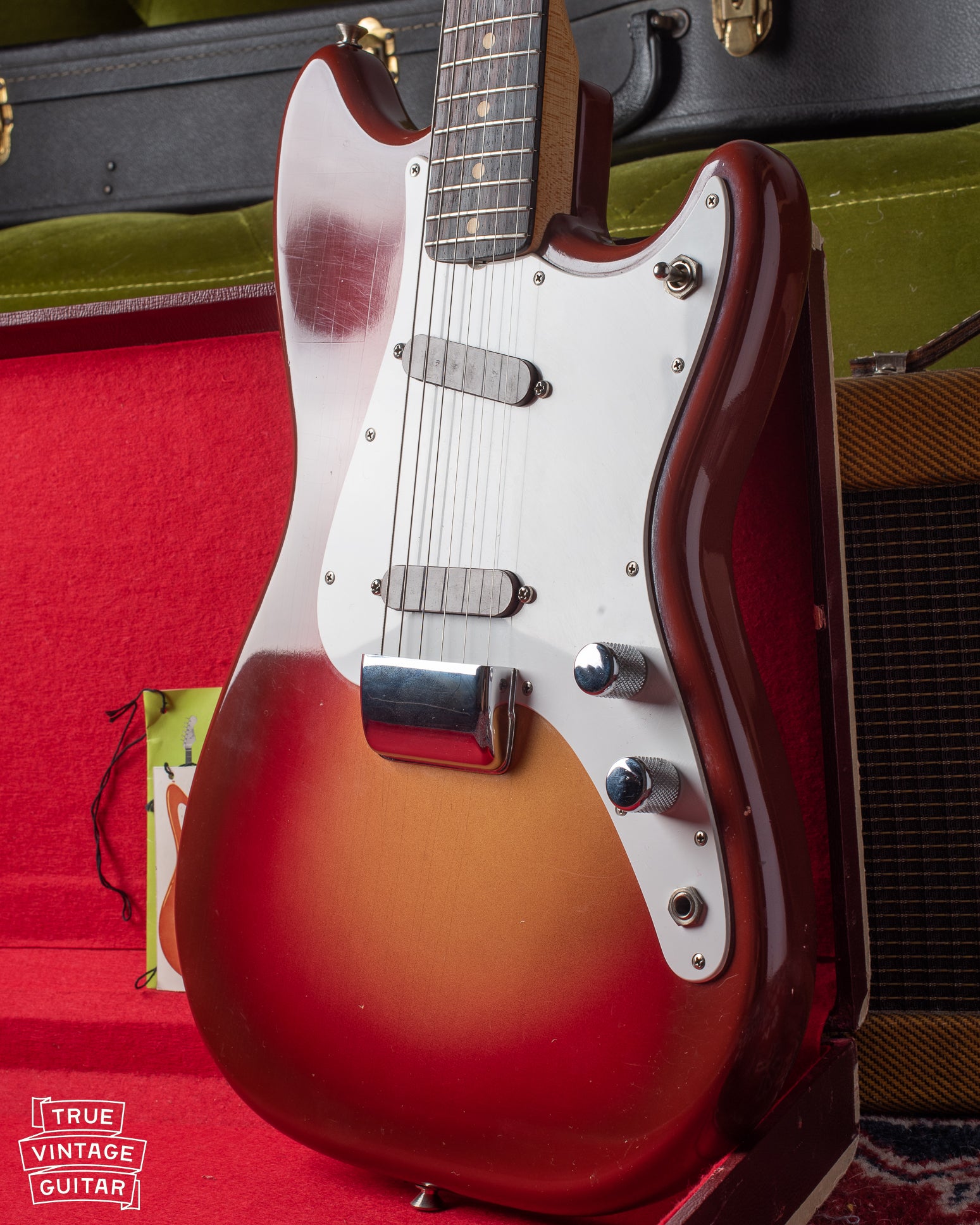 Finish checking on Fender Duo Sonic 1962