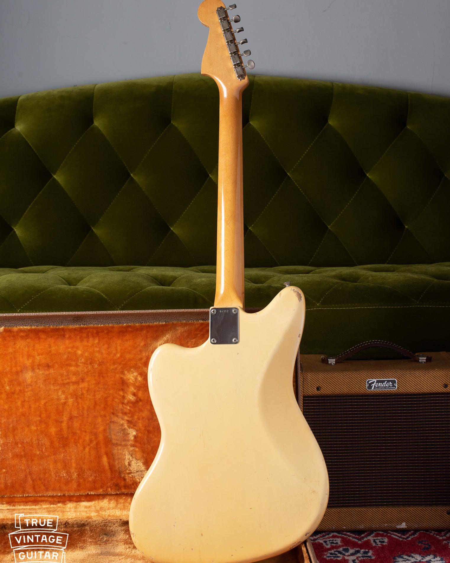 Back of 1961 Fender Jazzmaster Blond finish