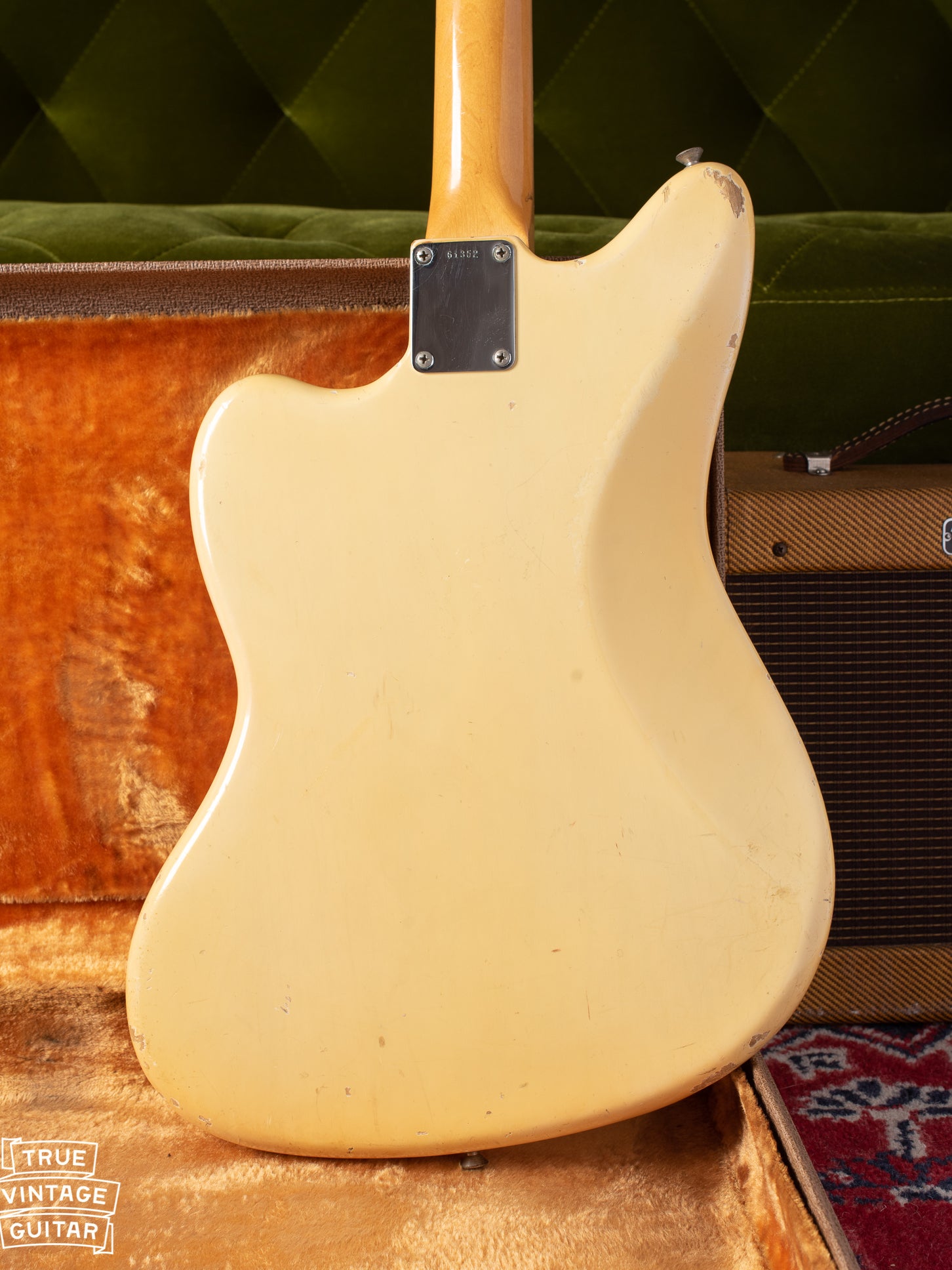 Back of body of Fender Jazzmaster 1961 Blond