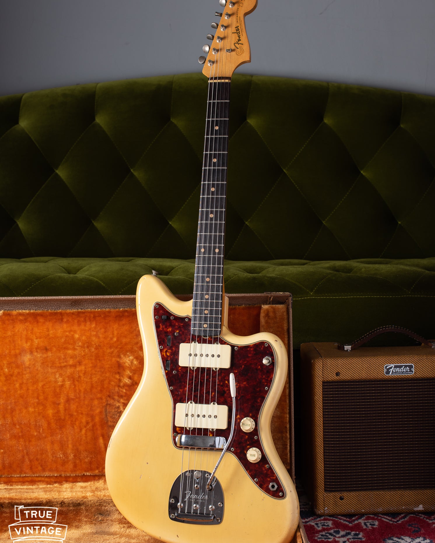 1961 Fender Jazzmaster guitar, Blond finish over Ash body, in original case
