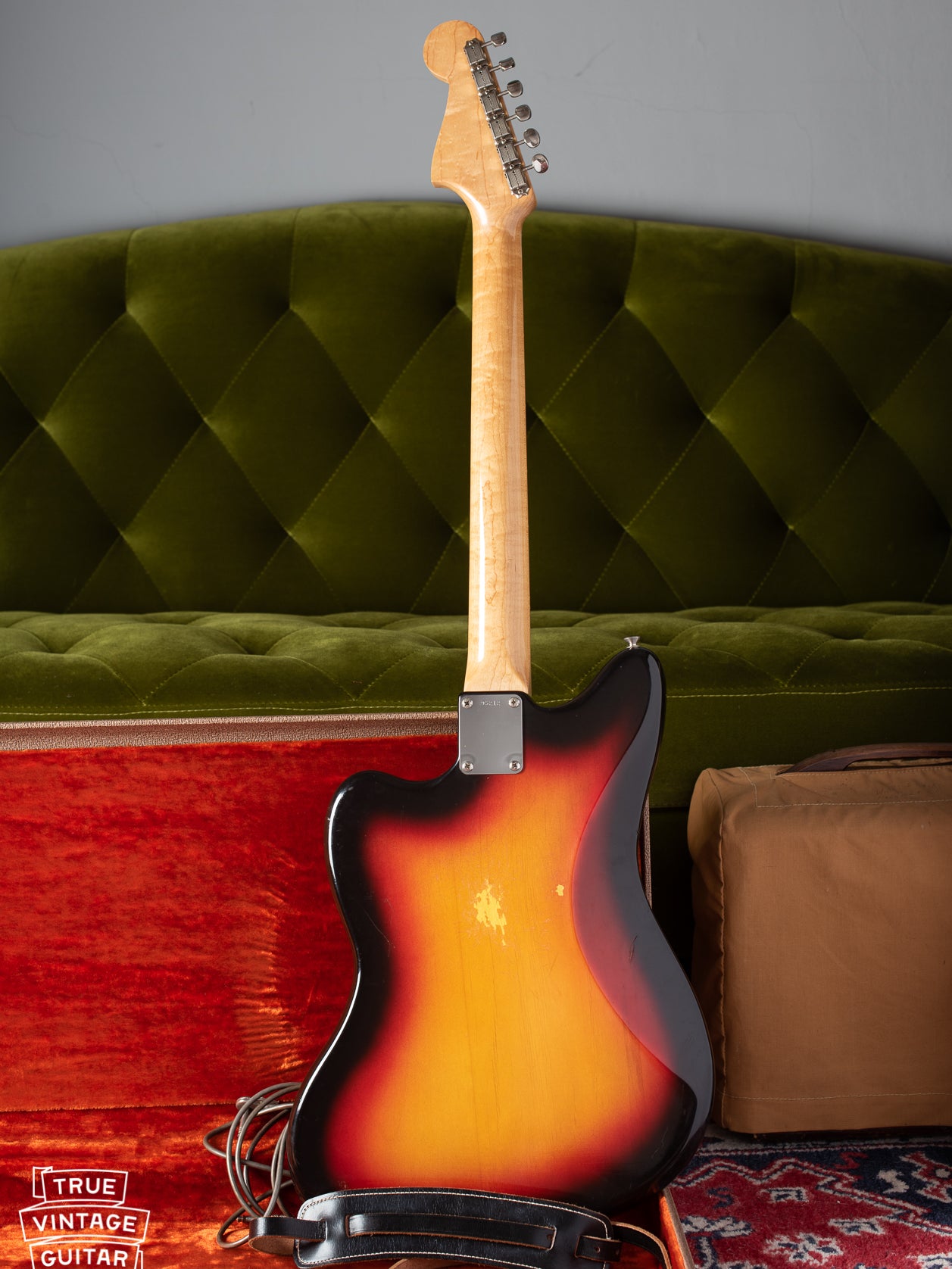 Back of Fender Jazzmaster 1963 vintage original guitar