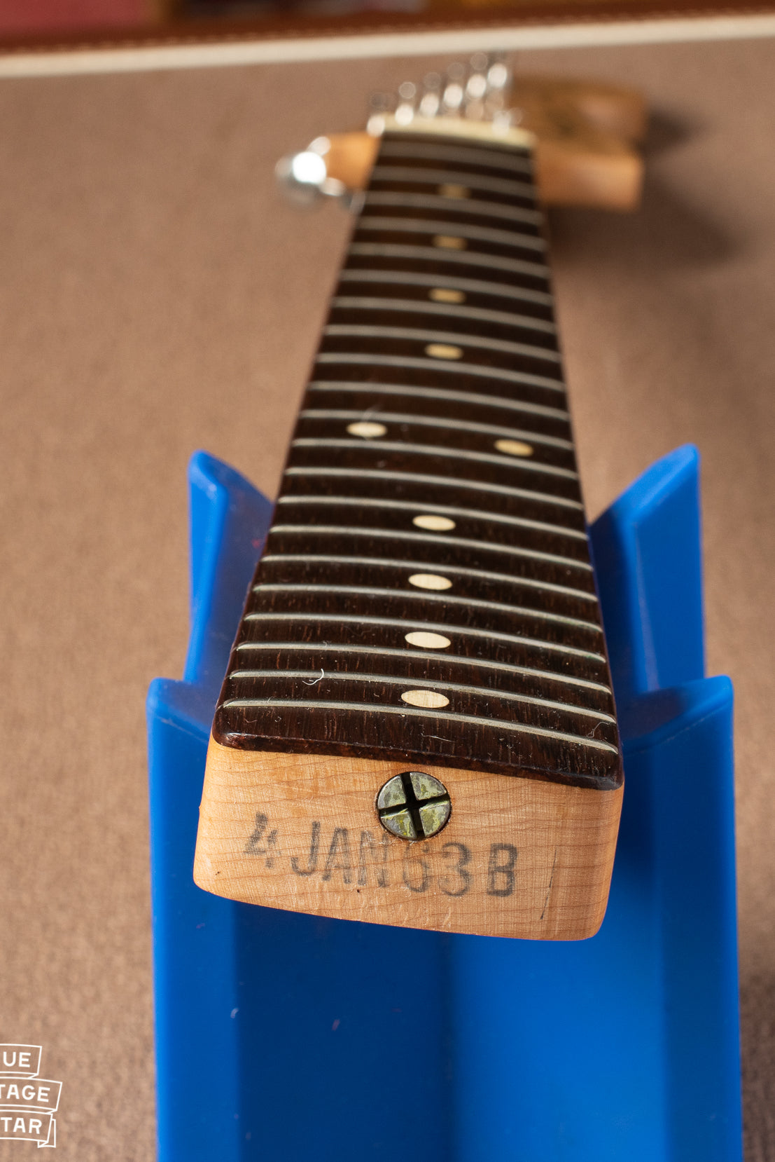 Fender Jazzmaster 1963 neck heel ink stamp January.