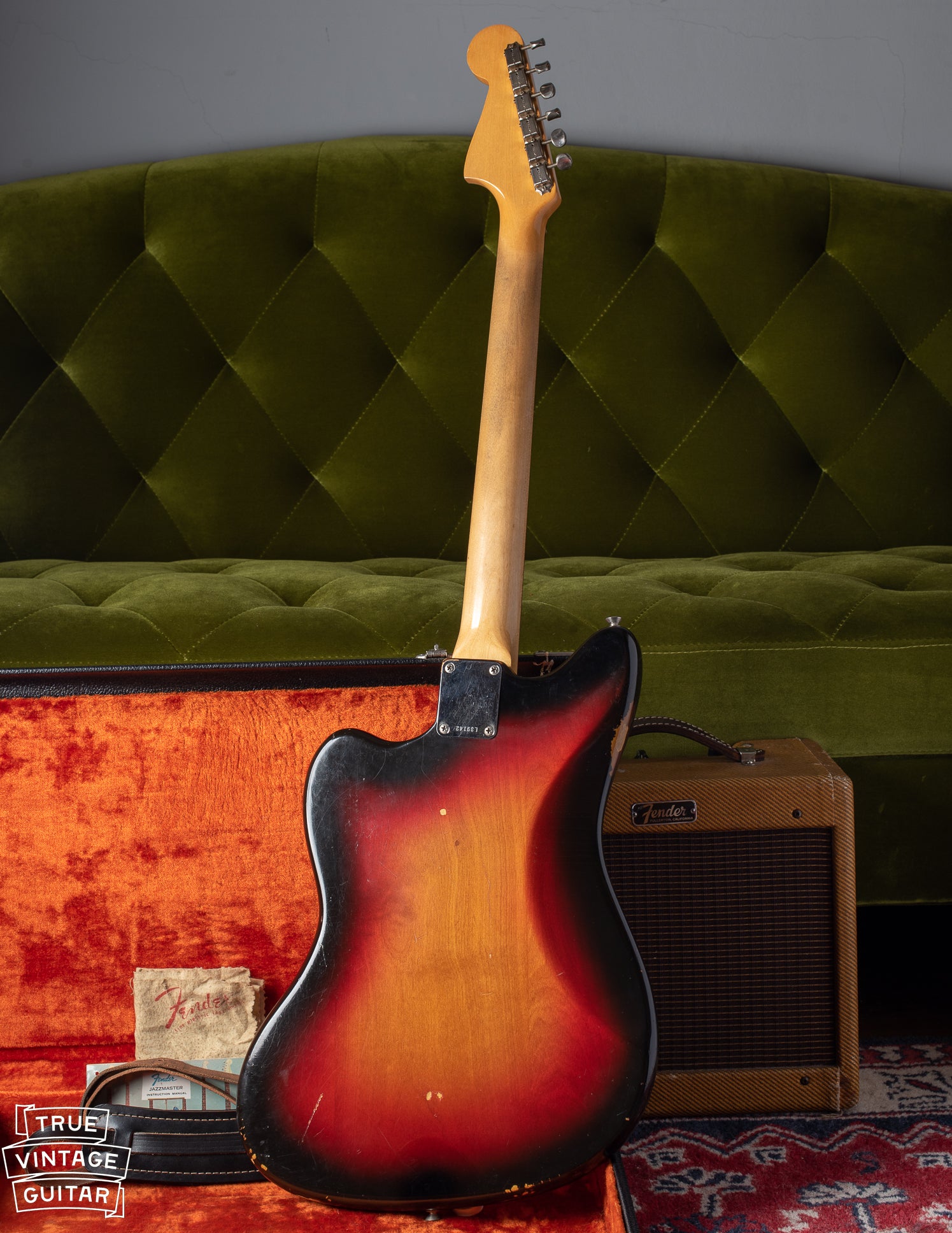 Back of 1964 Fender Jazzmaster 