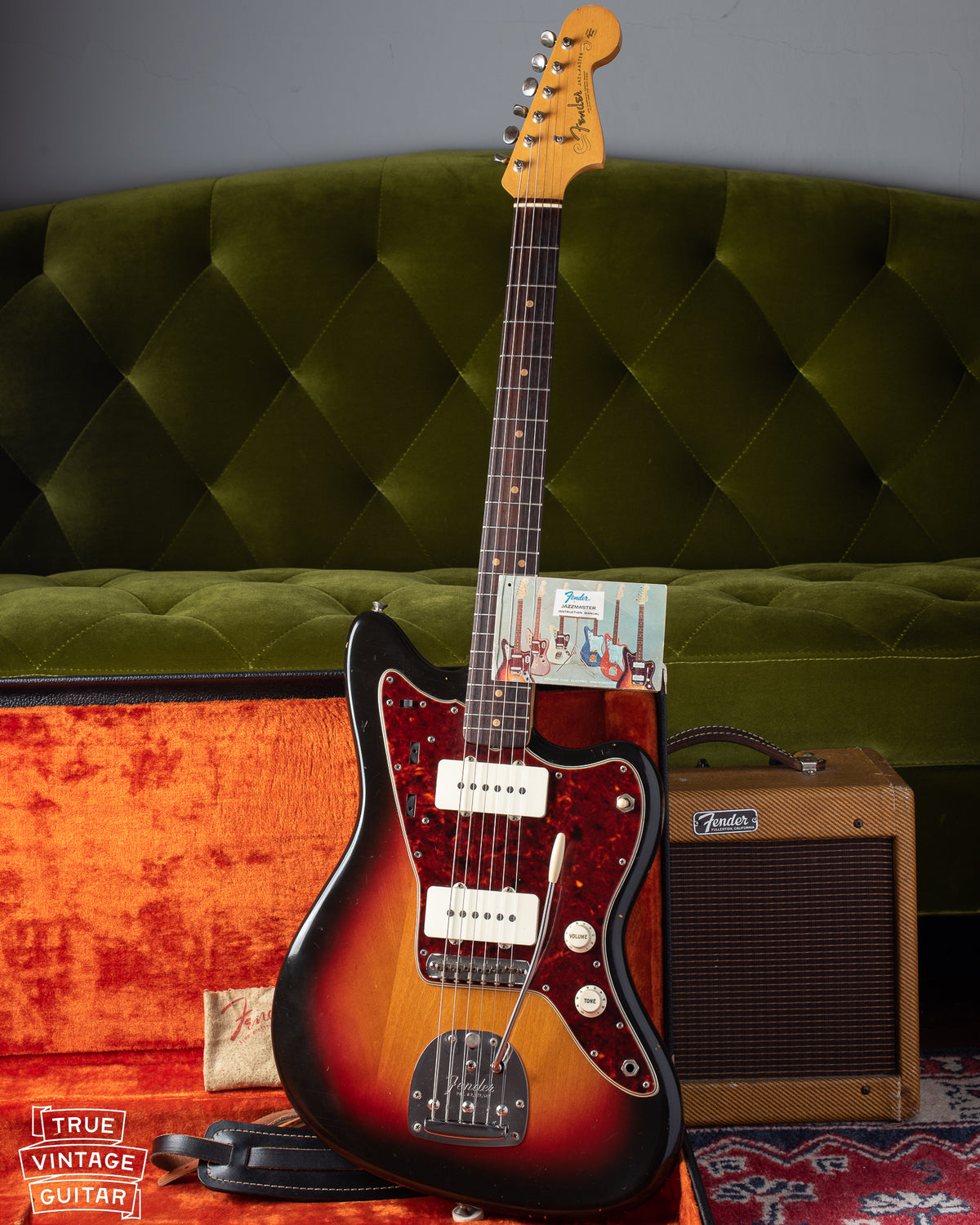 1964 Fender Jazzmaster guitar with Sunburst finish
