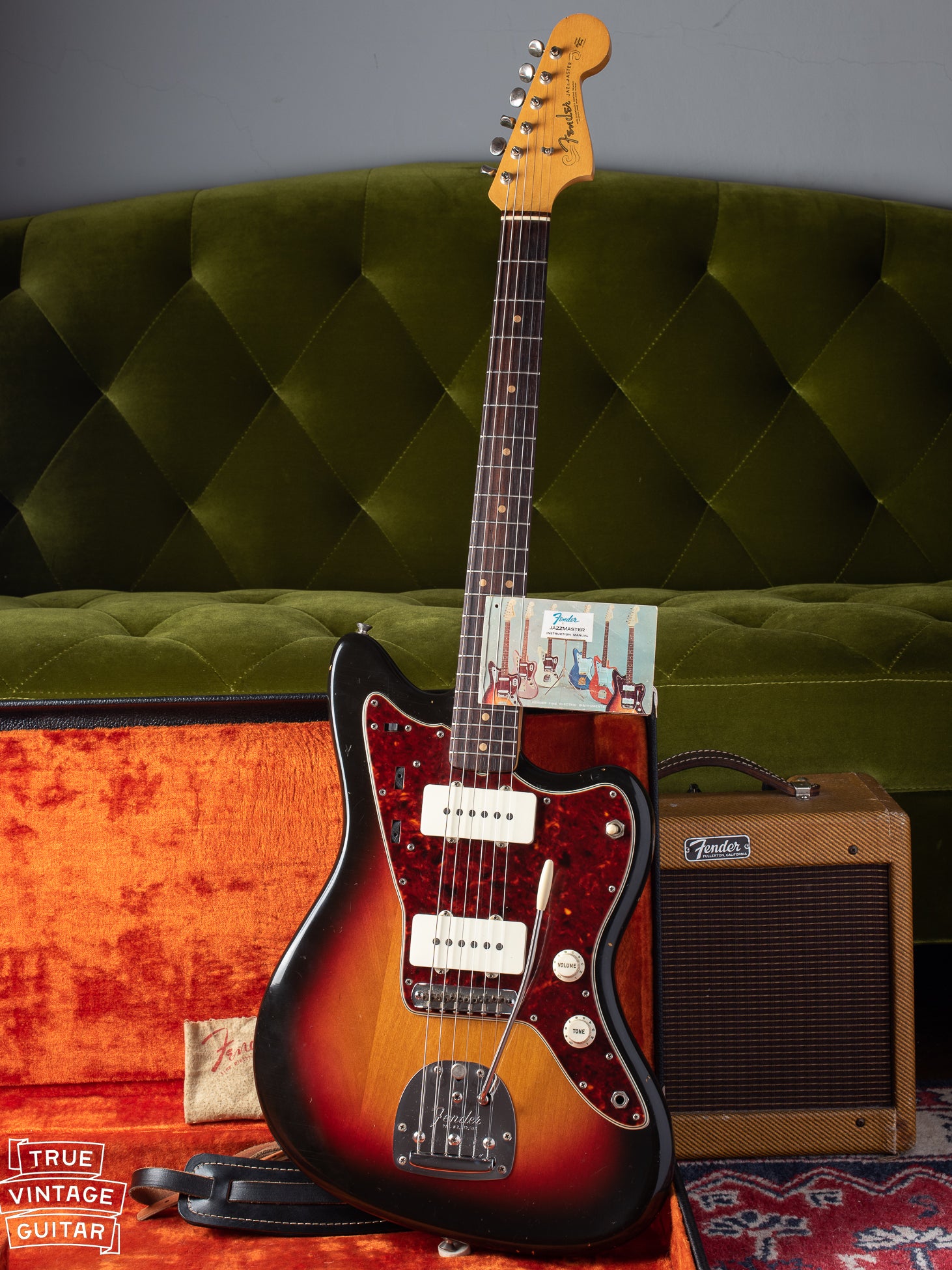 1964 Fender Jazzmaster guitar with Sunburst finish