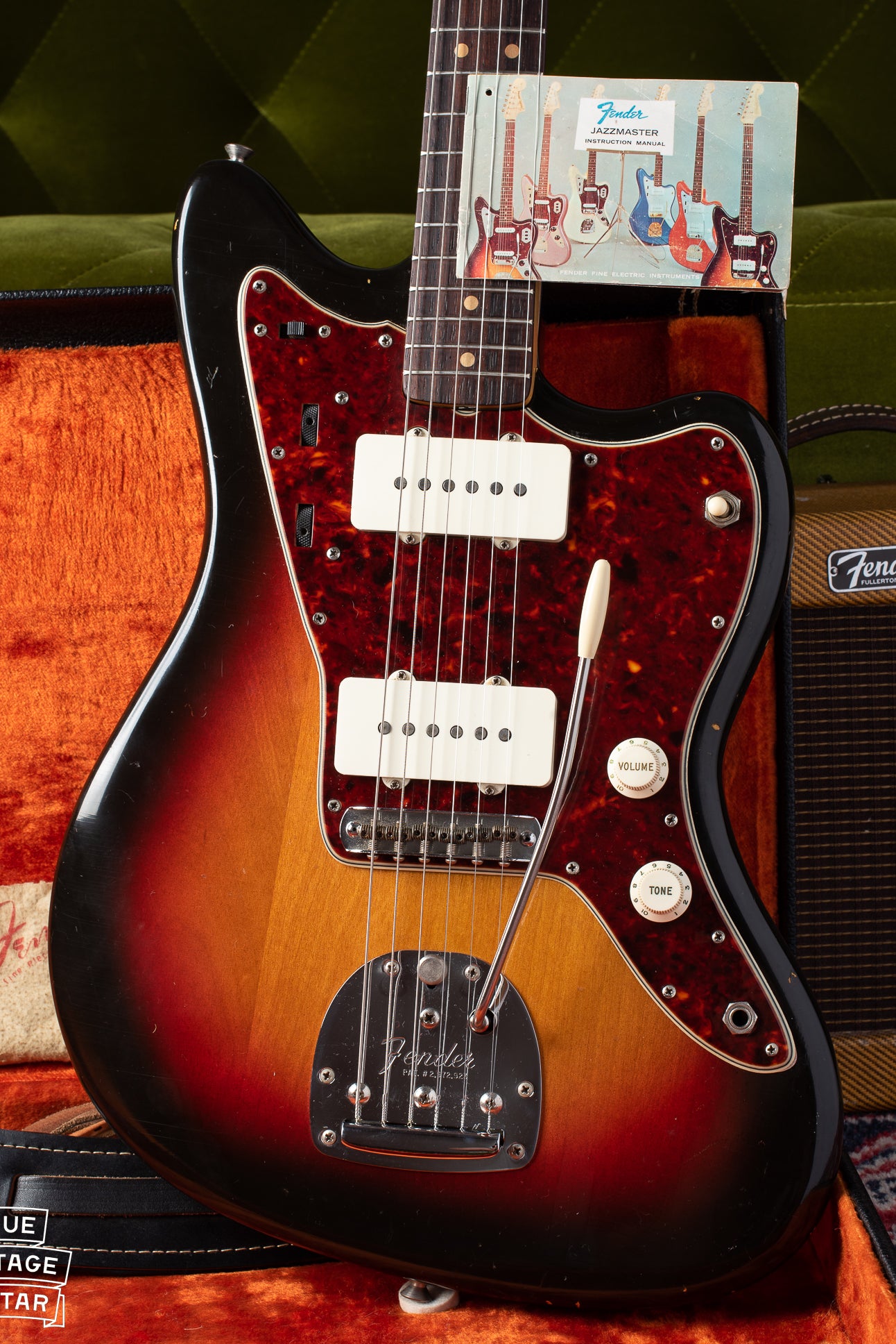 1964 Fender Jazzmaster guitar in original case with hang tag