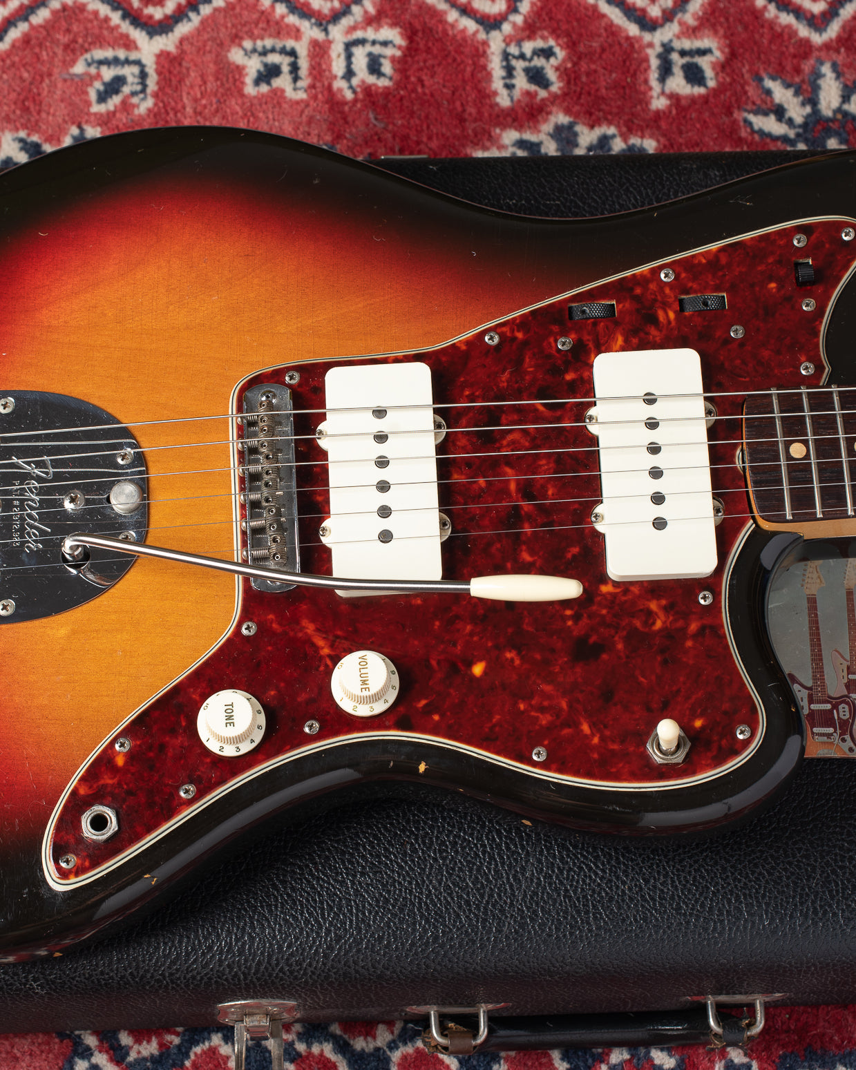 Body of 1964 Fender Jazzmaster on case