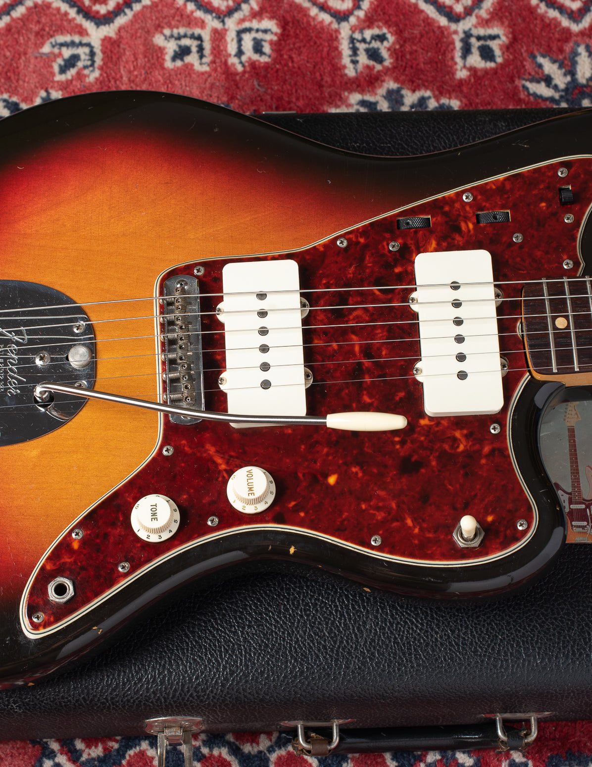 Body of 1964 Fender Jazzmaster on case