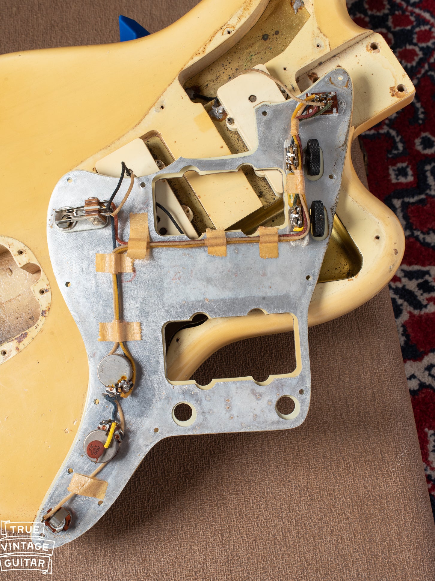 Wiring harness under pickguard of 1961 Fender Jazzmaster