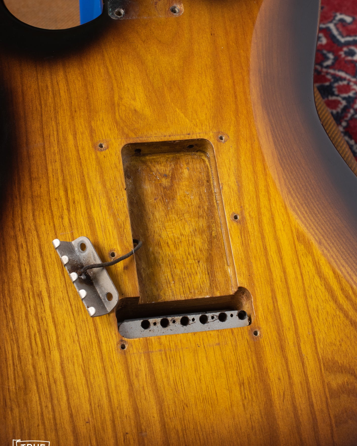 Tremolo cavity 1954 Fender Stratocaster