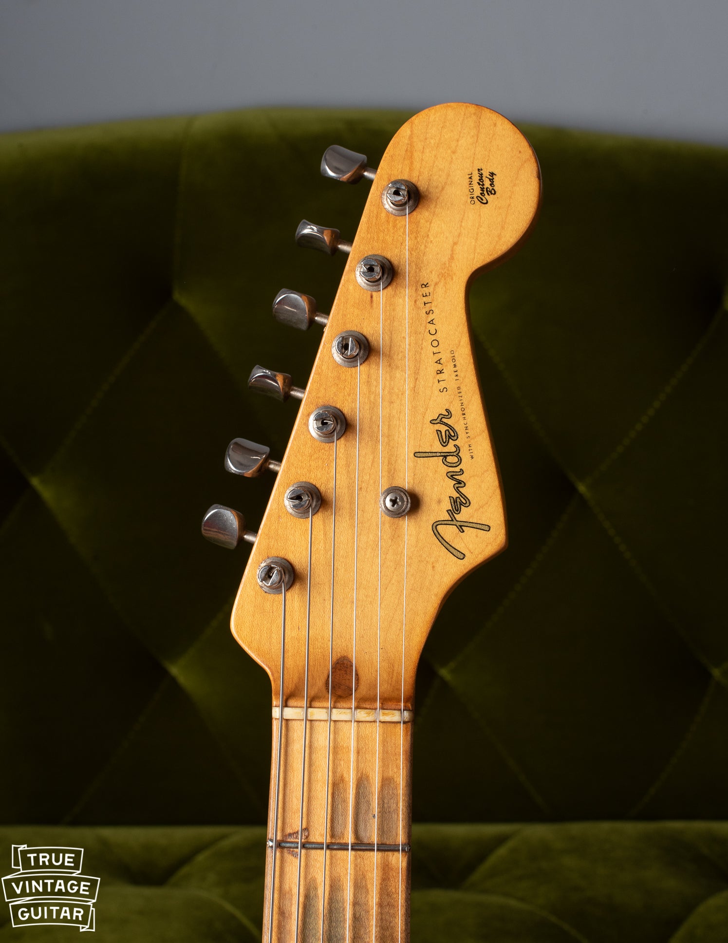 Headstock of Fender Stratocaster 1954