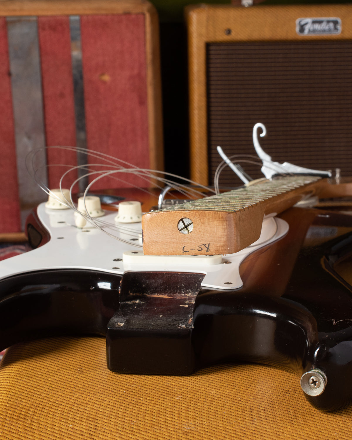 Fender Stratocaster neck heel 6/58 June 1958