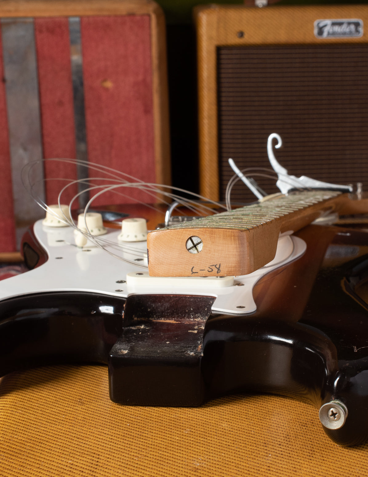 Fender Stratocaster neck heel 6/58 June 1958