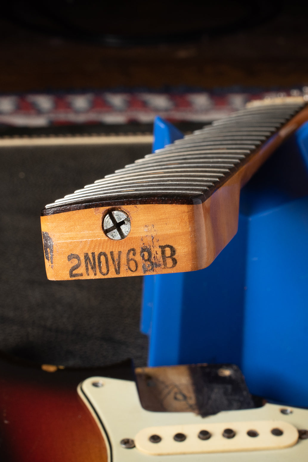 Fender neck heel stamp 2NOV63B