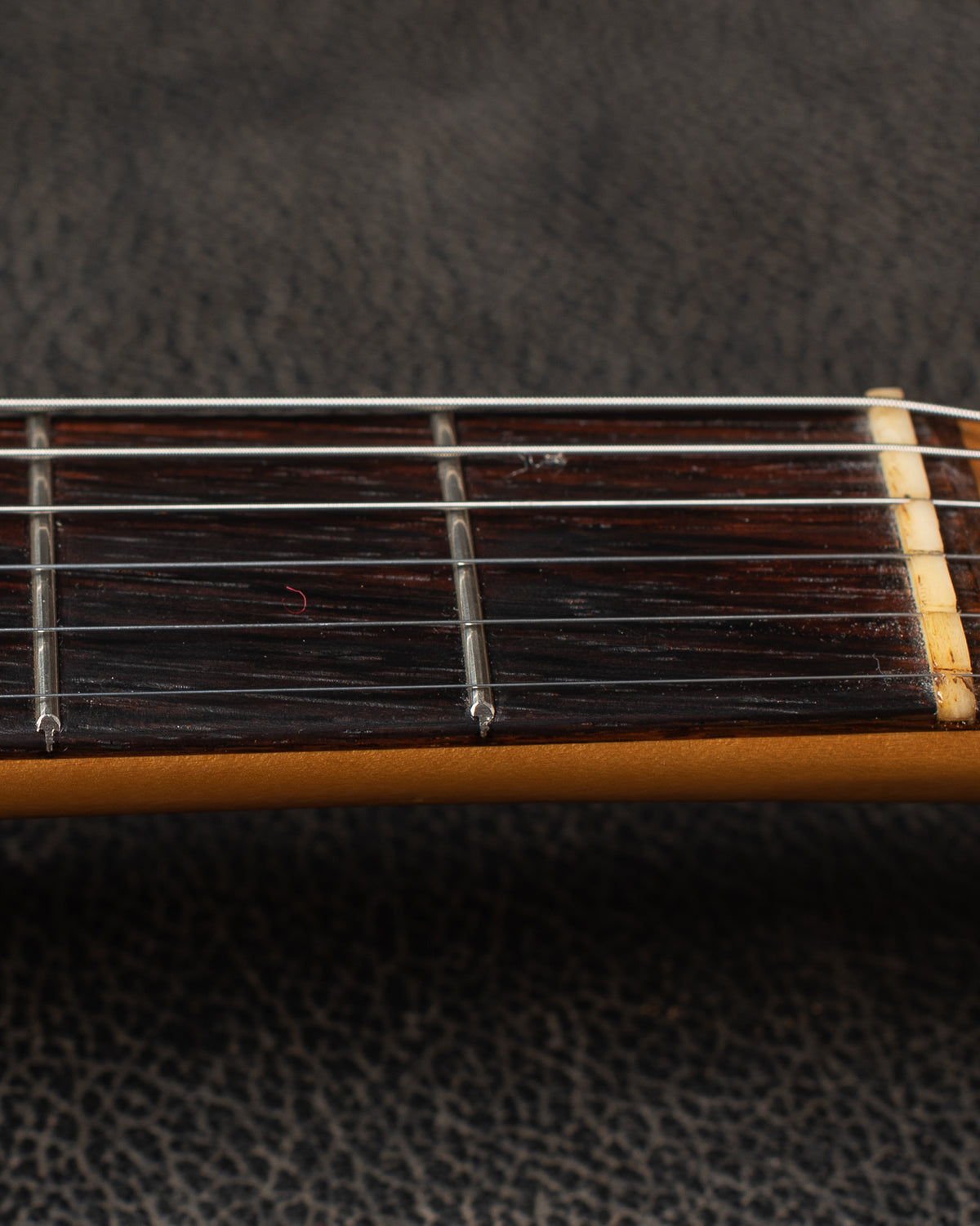 Original nut, factory style refret on 1963 Fender Stratocaster