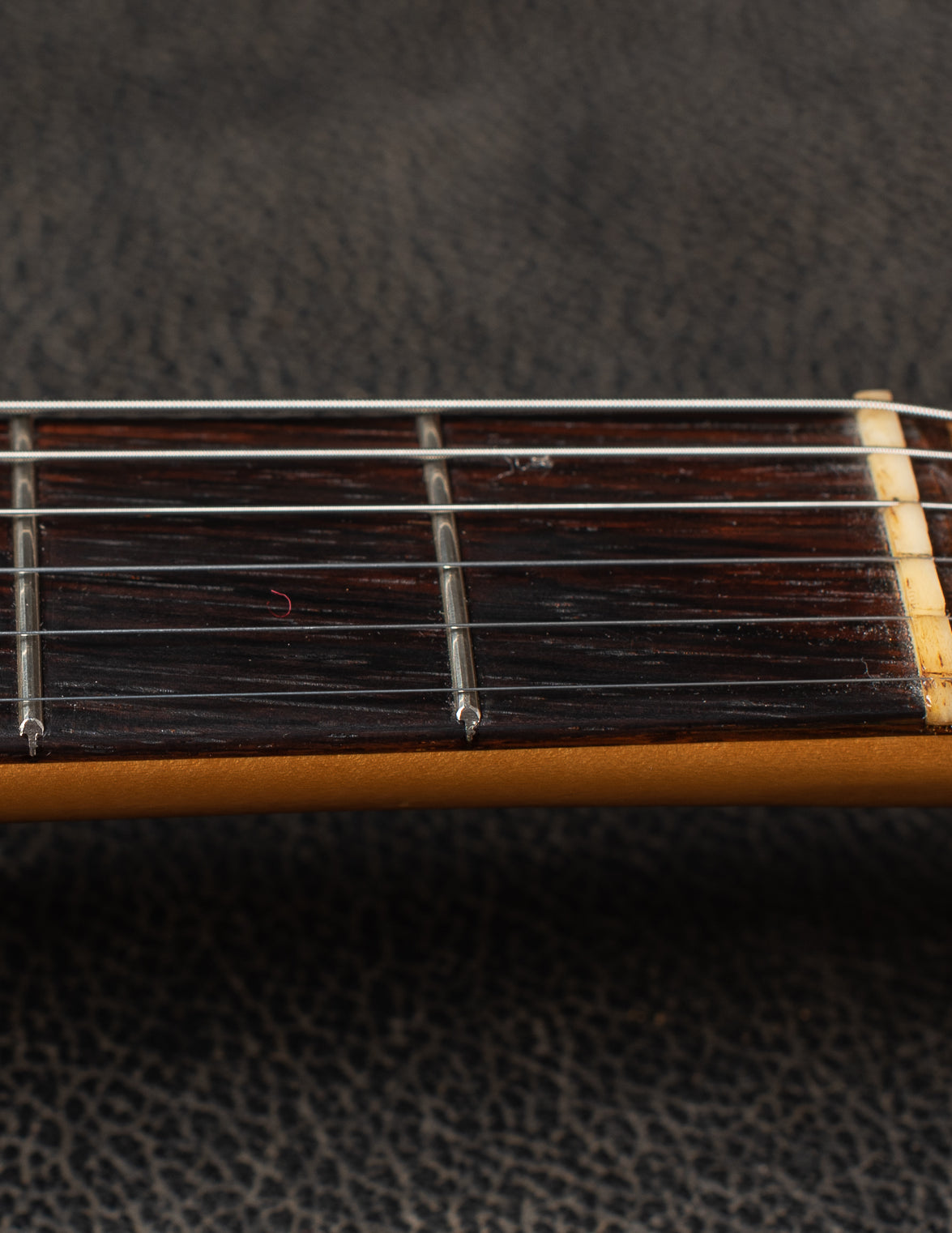Original nut, factory style refret on 1963 Fender Stratocaster