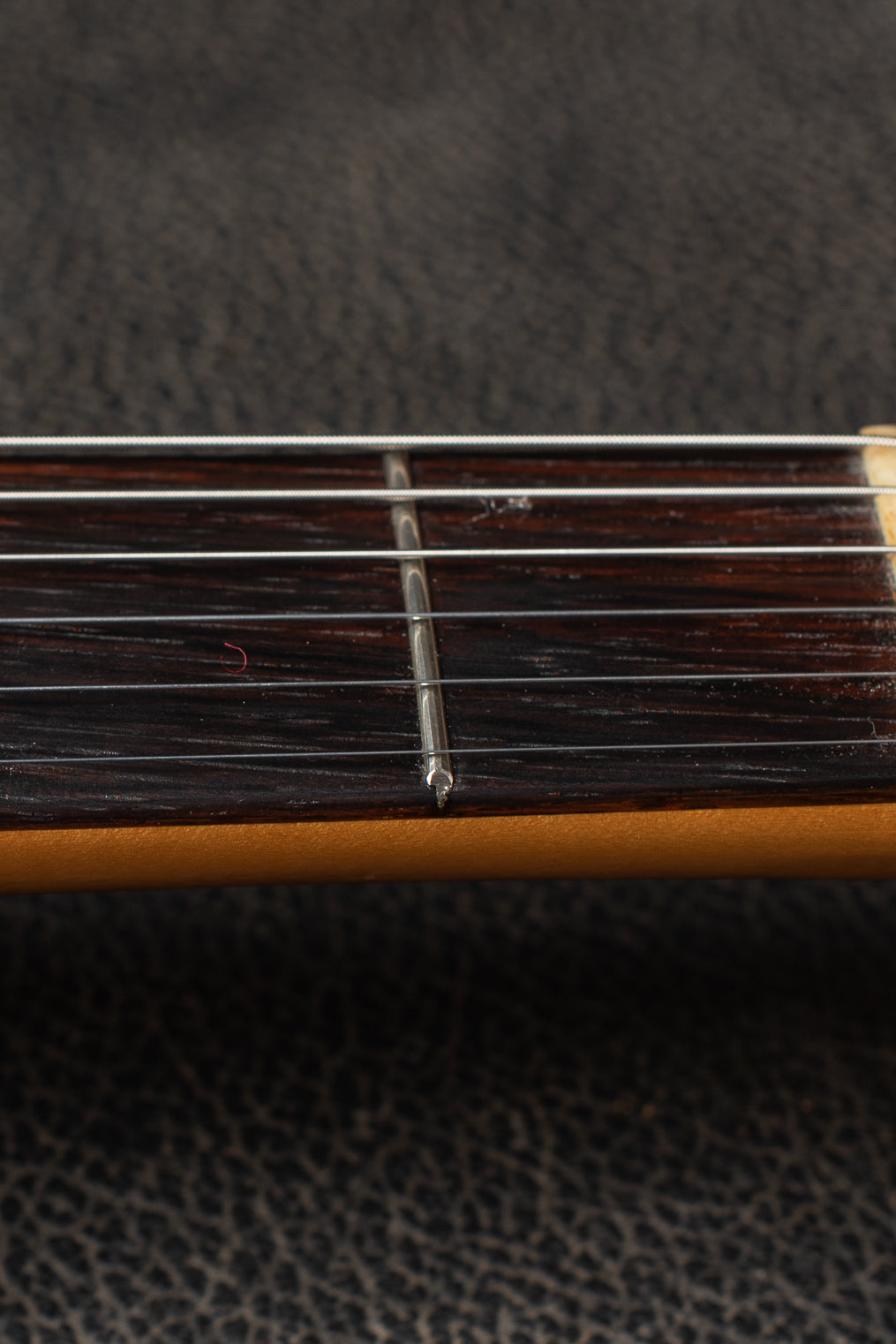 Original nut, factory style refret on 1963 Fender Stratocaster