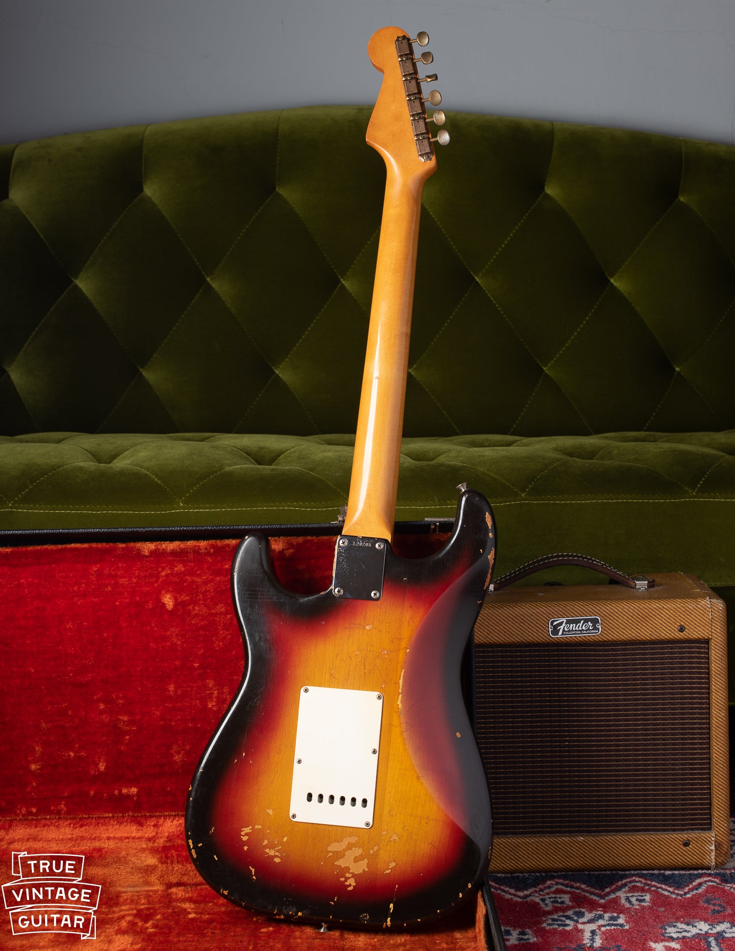 Back of 1963 Fender Stratocaster