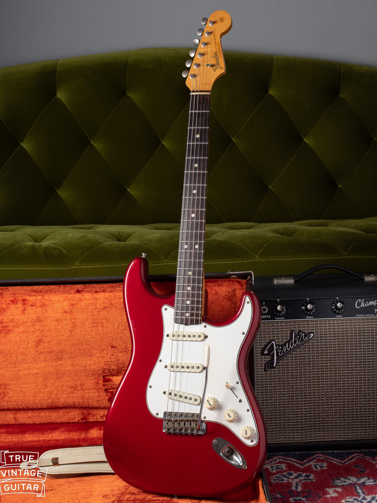 1965 Fender Stratocaster Candy Apple Red guitar