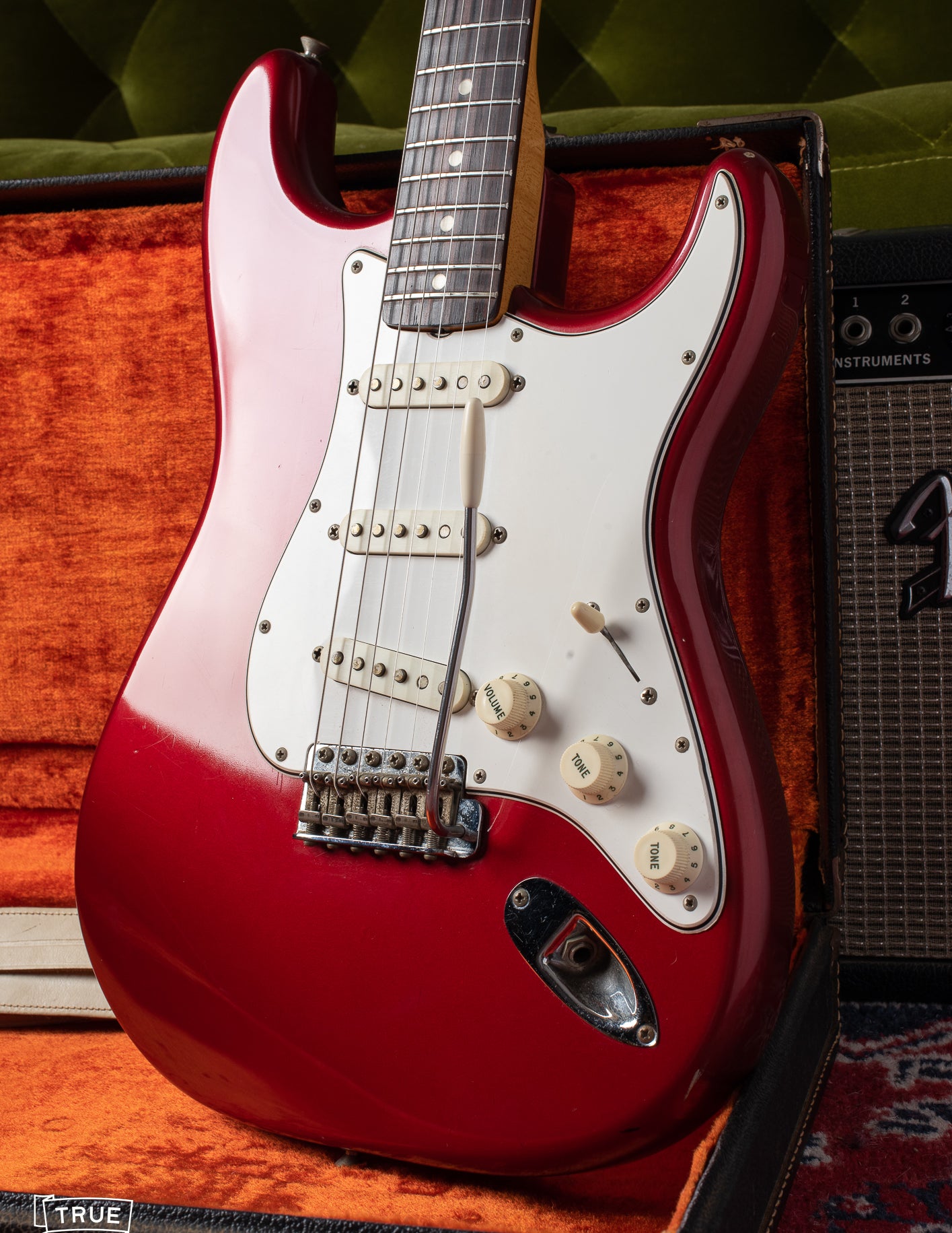 Reflection on Candy Apple Red Metallic custom color finish