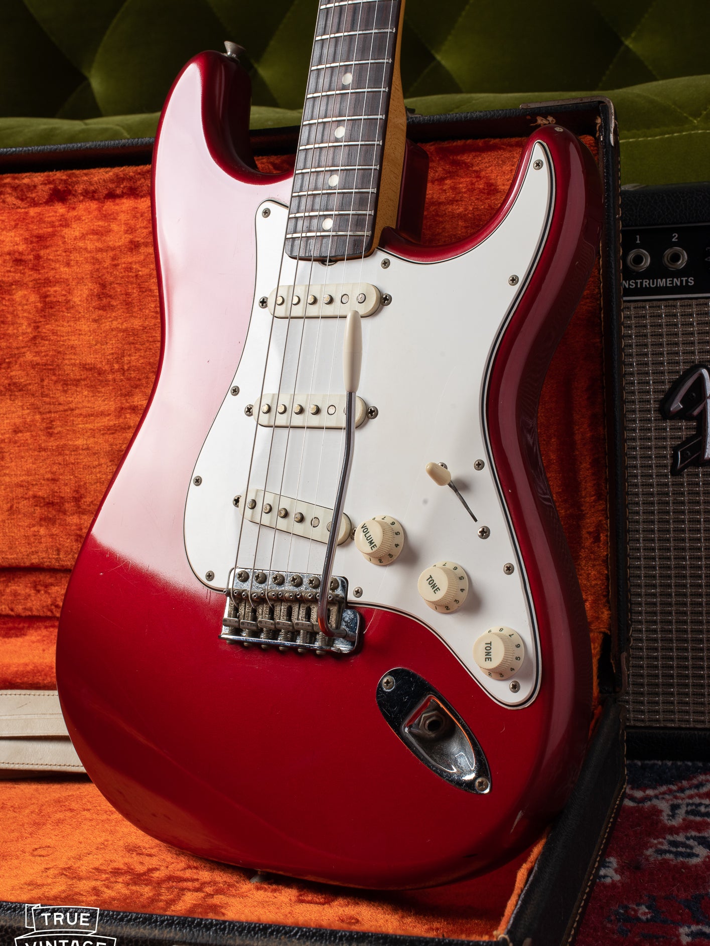 Reflection on Candy Apple Red Metallic custom color finish