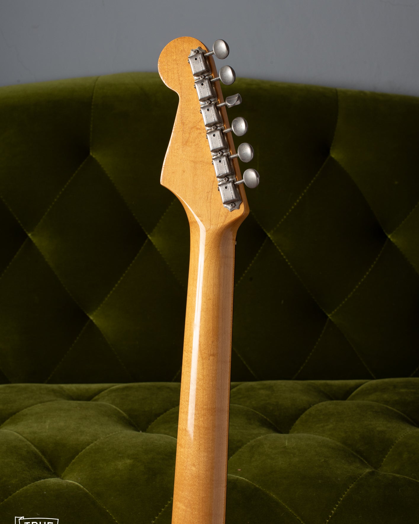 Back of Maple neck of 1965 Stratocaster