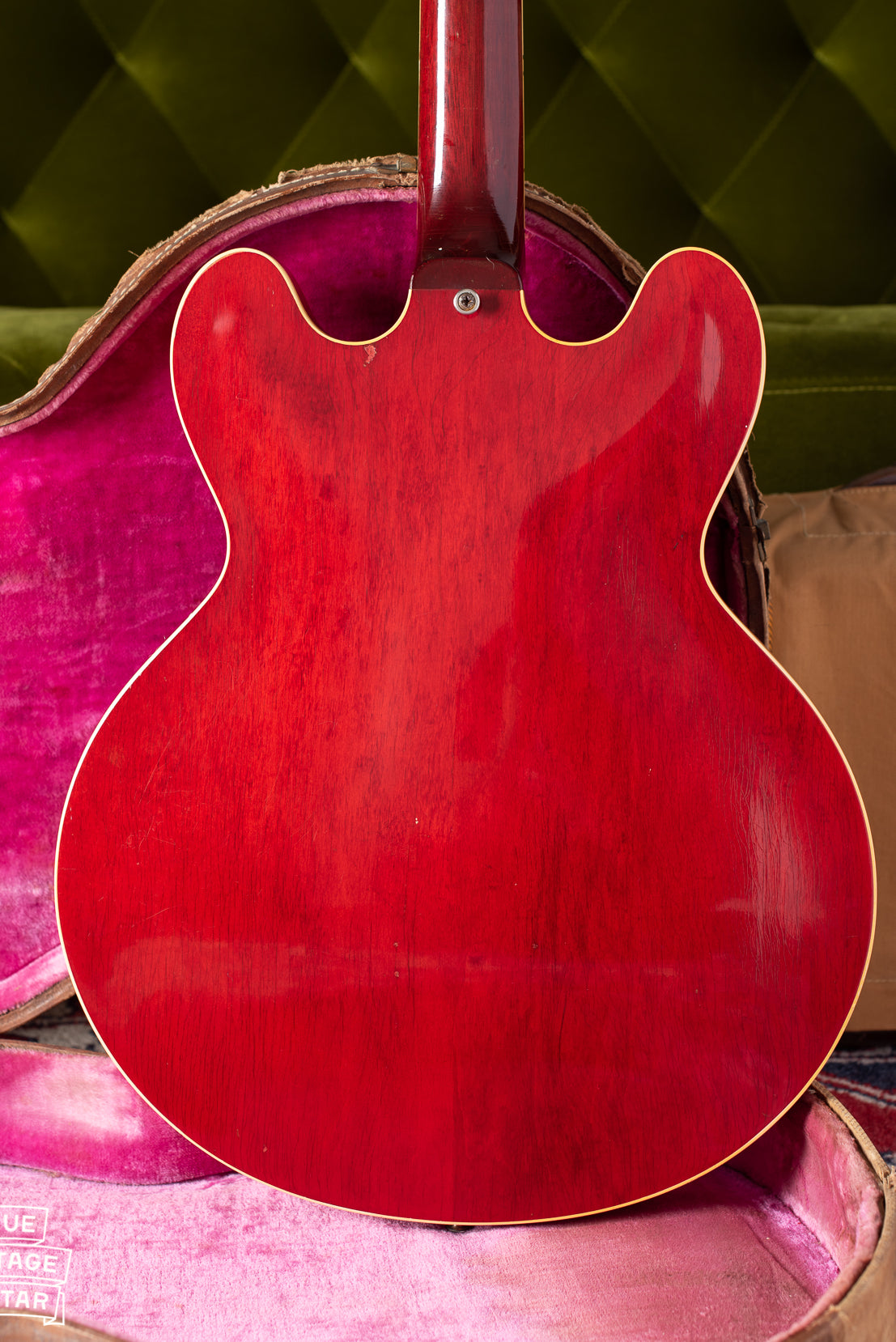 Back of Gibson ES-345 Red vintage 1960 guitar