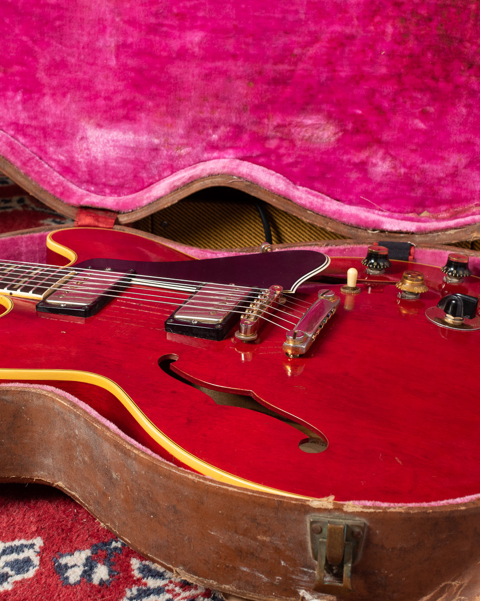 Bridge height Gibson ES-345 1960 cherry red guitar