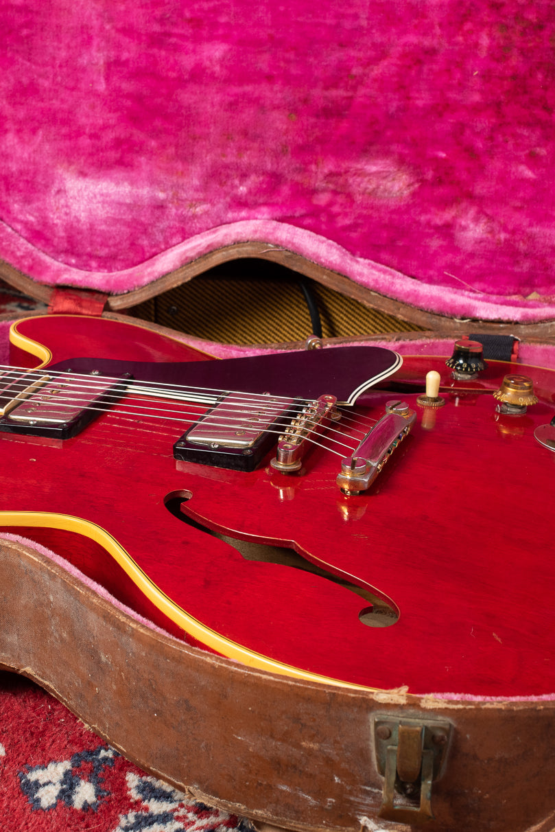 Bridge height Gibson ES-345 1960 cherry red guitar